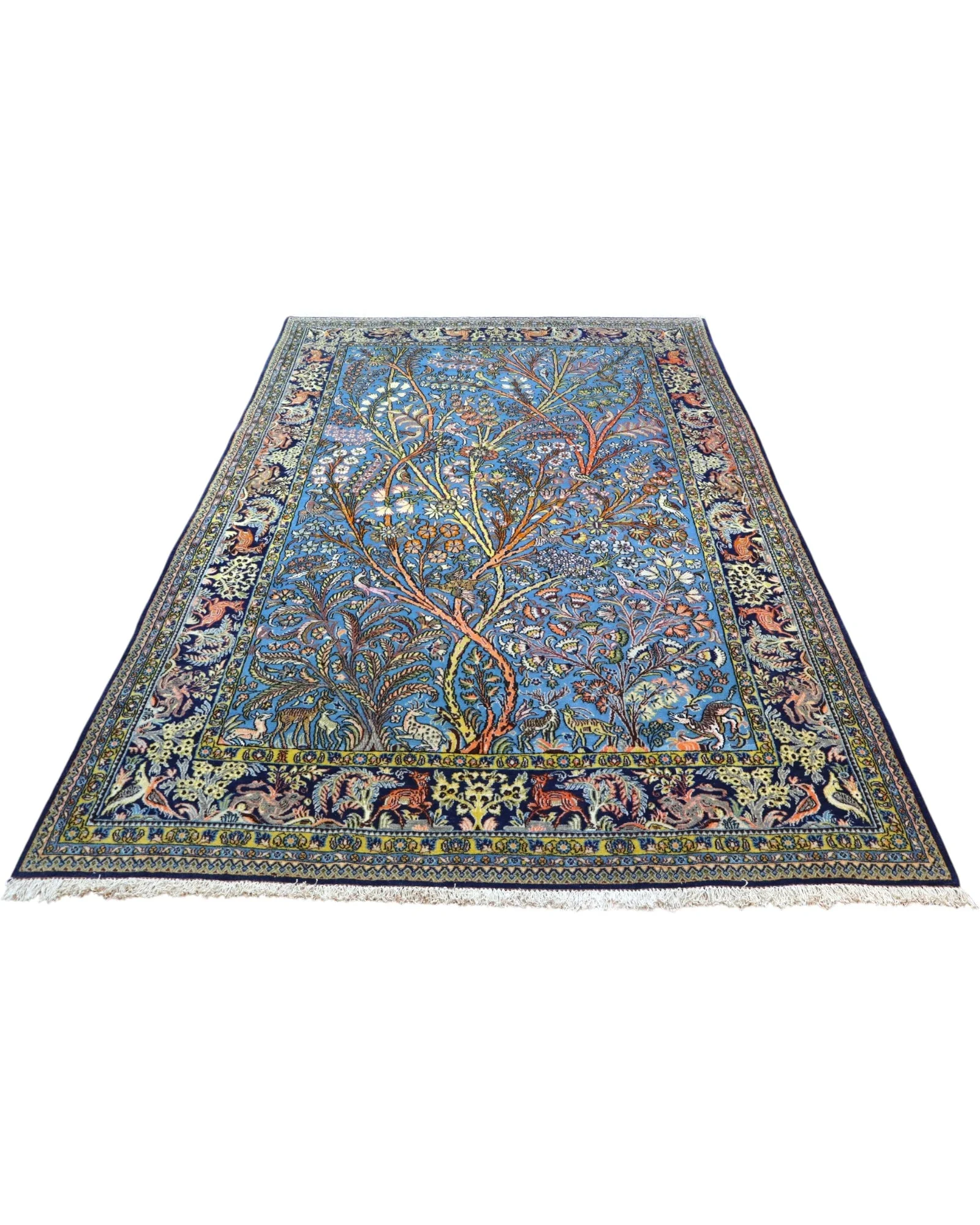 Qom Persian Rug 281 × 180 cm, Wool, hand-knotted