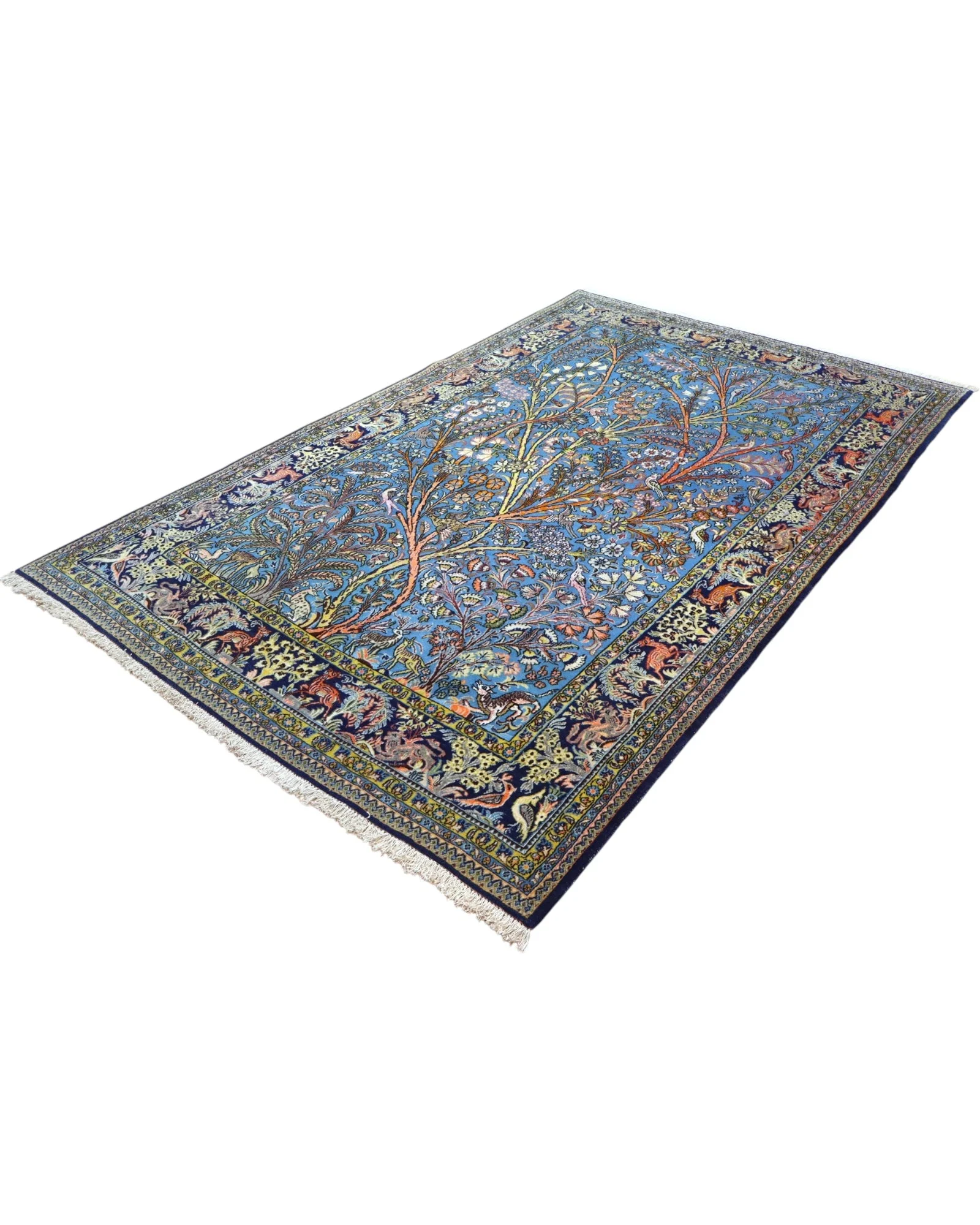 Qom Persian Rug 281 × 180 cm, Wool, hand-knotted