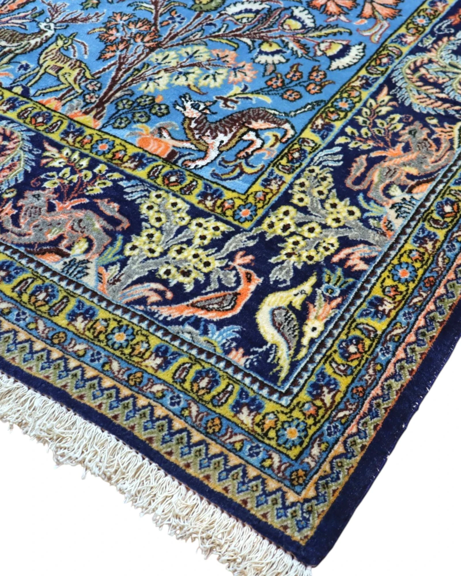 Qom Persian Rug 281 × 180 cm, Wool, hand-knotted