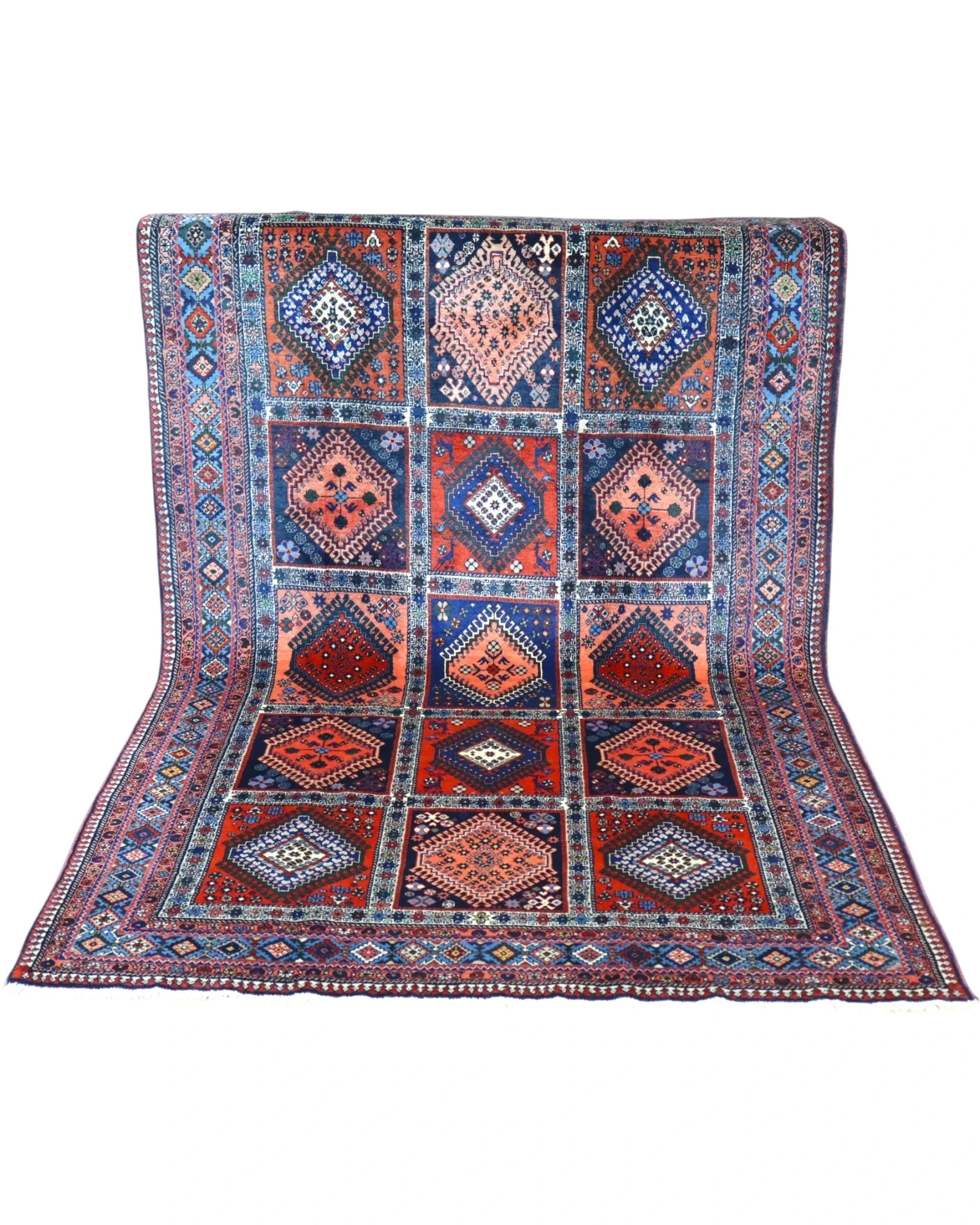 Persian Rug — hand-knotted, 244 × 155 cm, Wool