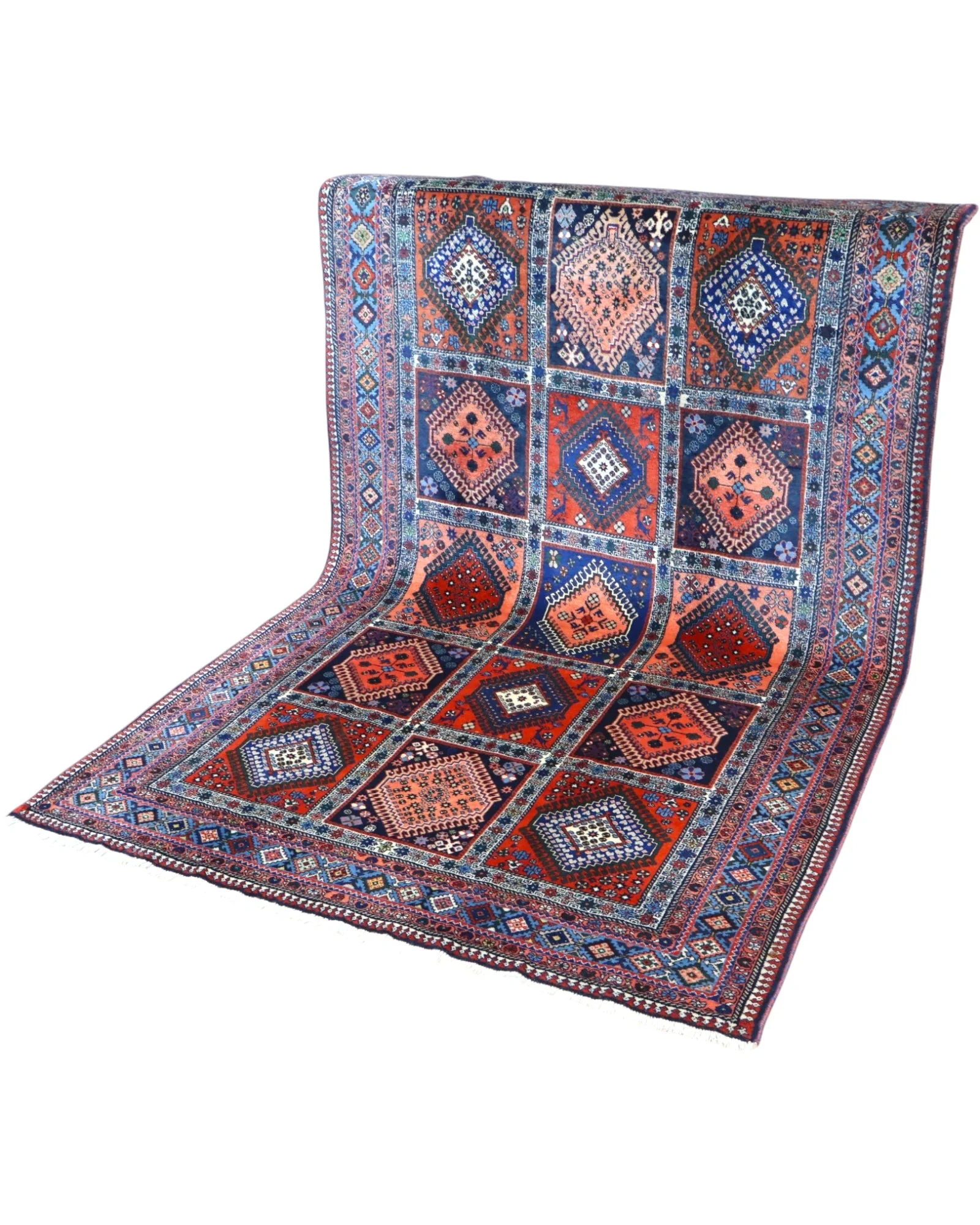 Persian Rug — hand-knotted, 244 × 155 cm, Wool