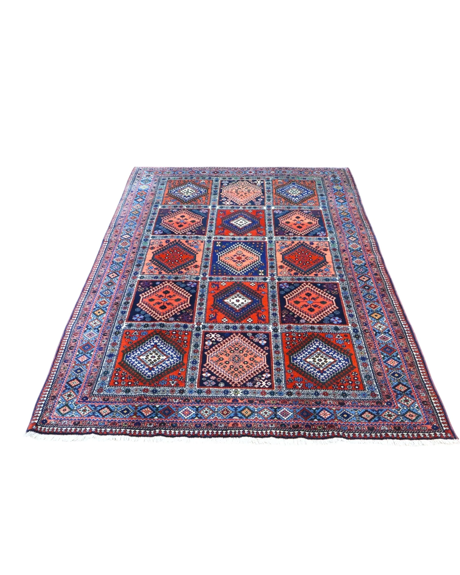 Persian Rug — hand-knotted, 244 × 155 cm, Wool