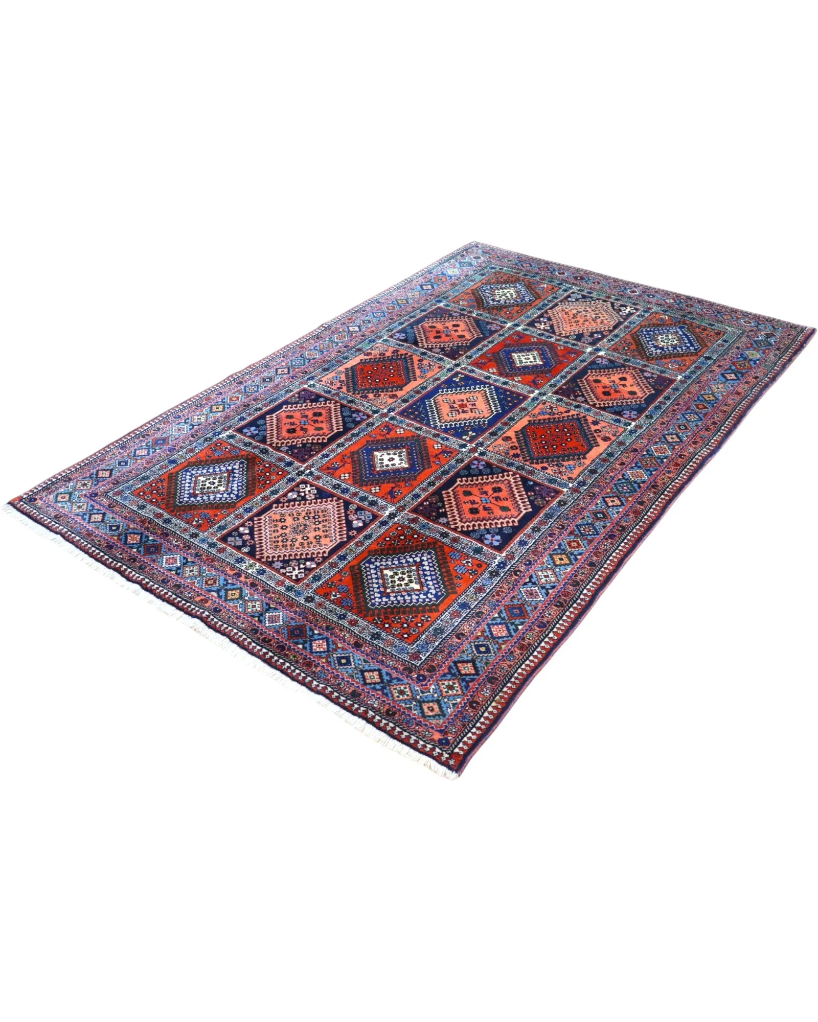 Persian Rug — hand-knotted, 244 × 155 cm, Wool