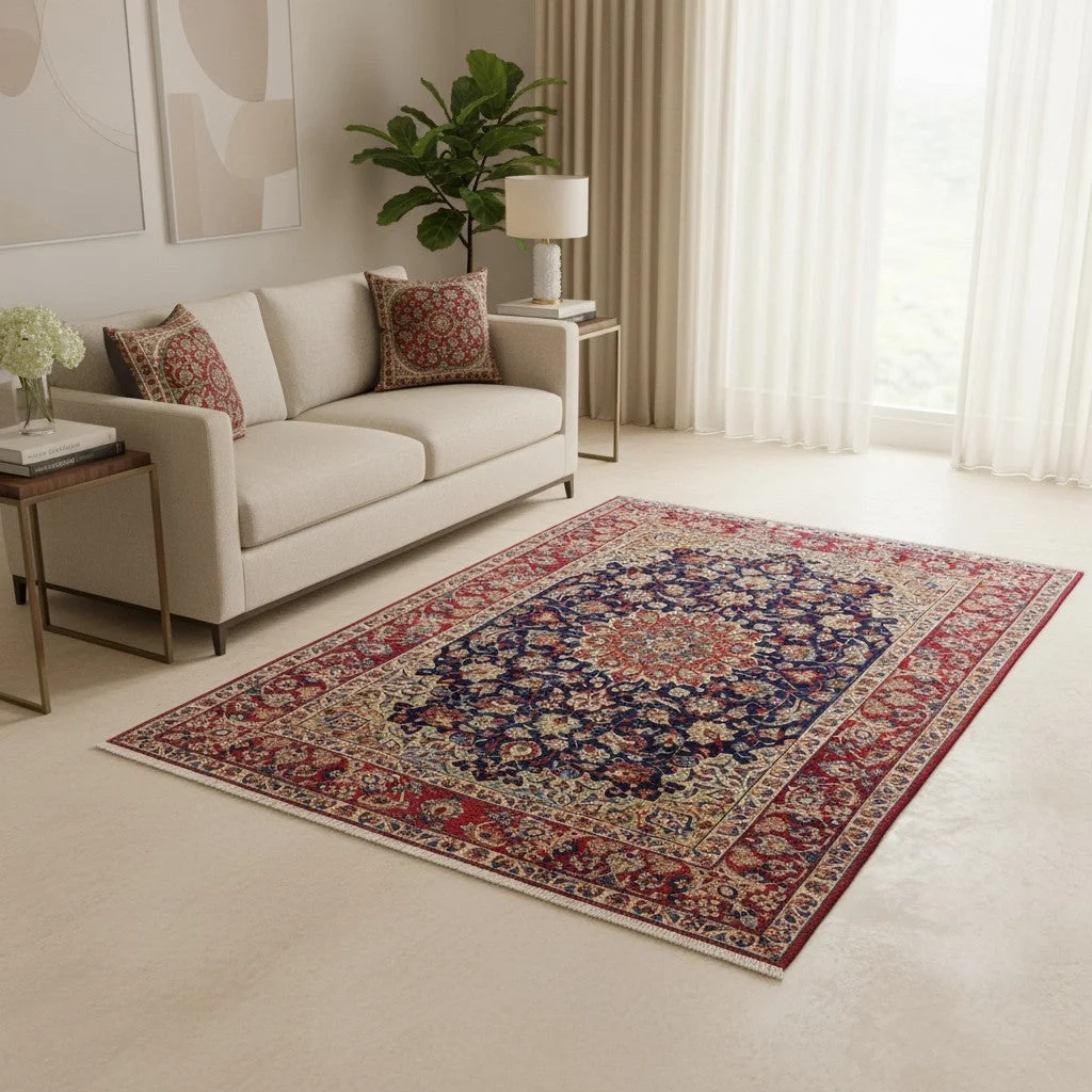 Isfahan Persian Rug — hand-knotted, 247 × 156 cm, Wool