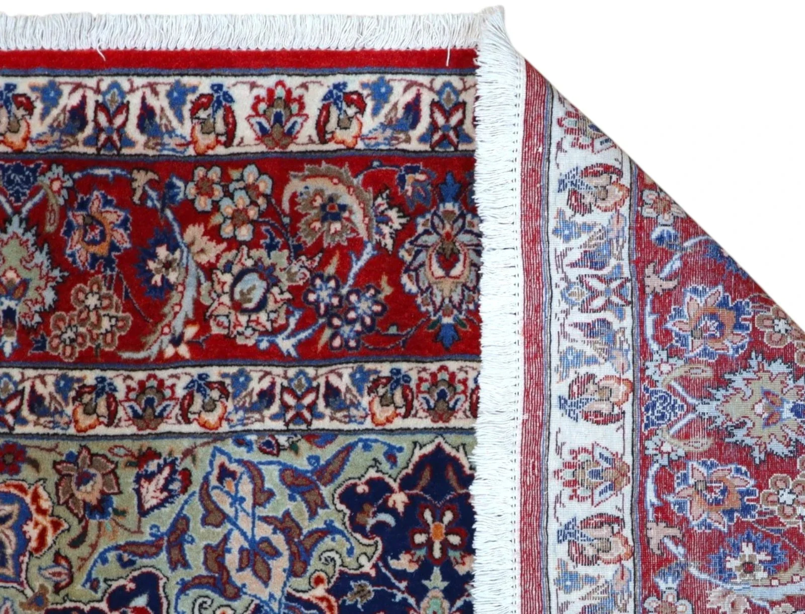 Isfahan Persian Rug — hand-knotted, 247 × 156 cm, Wool