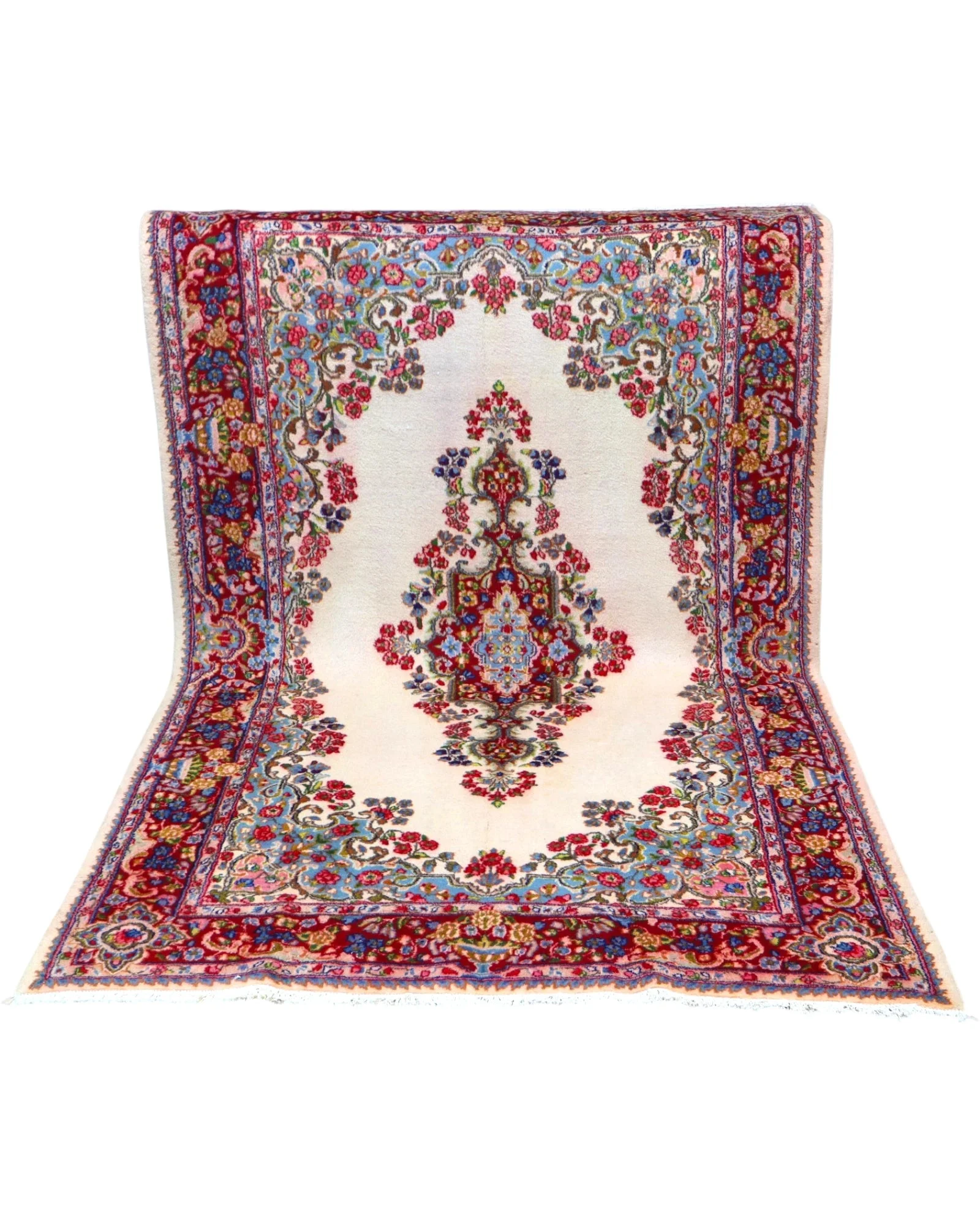 Kerman Persian Rug — hand-knotted, Wool