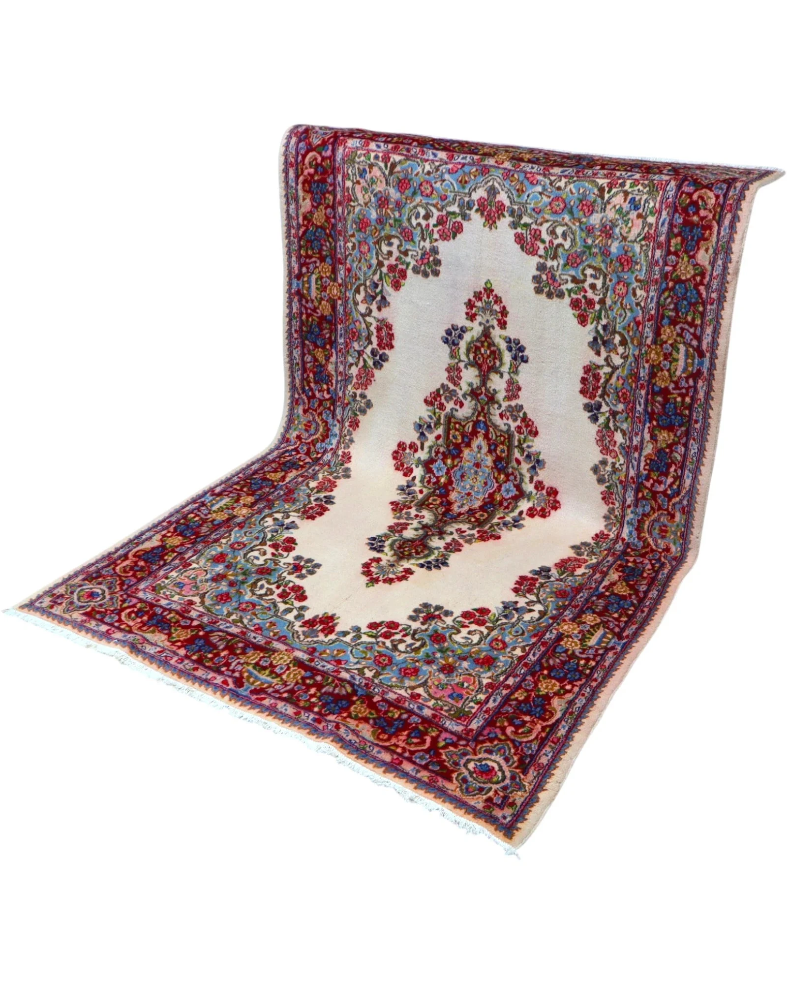 Kerman Persian Rug — hand-knotted, Wool