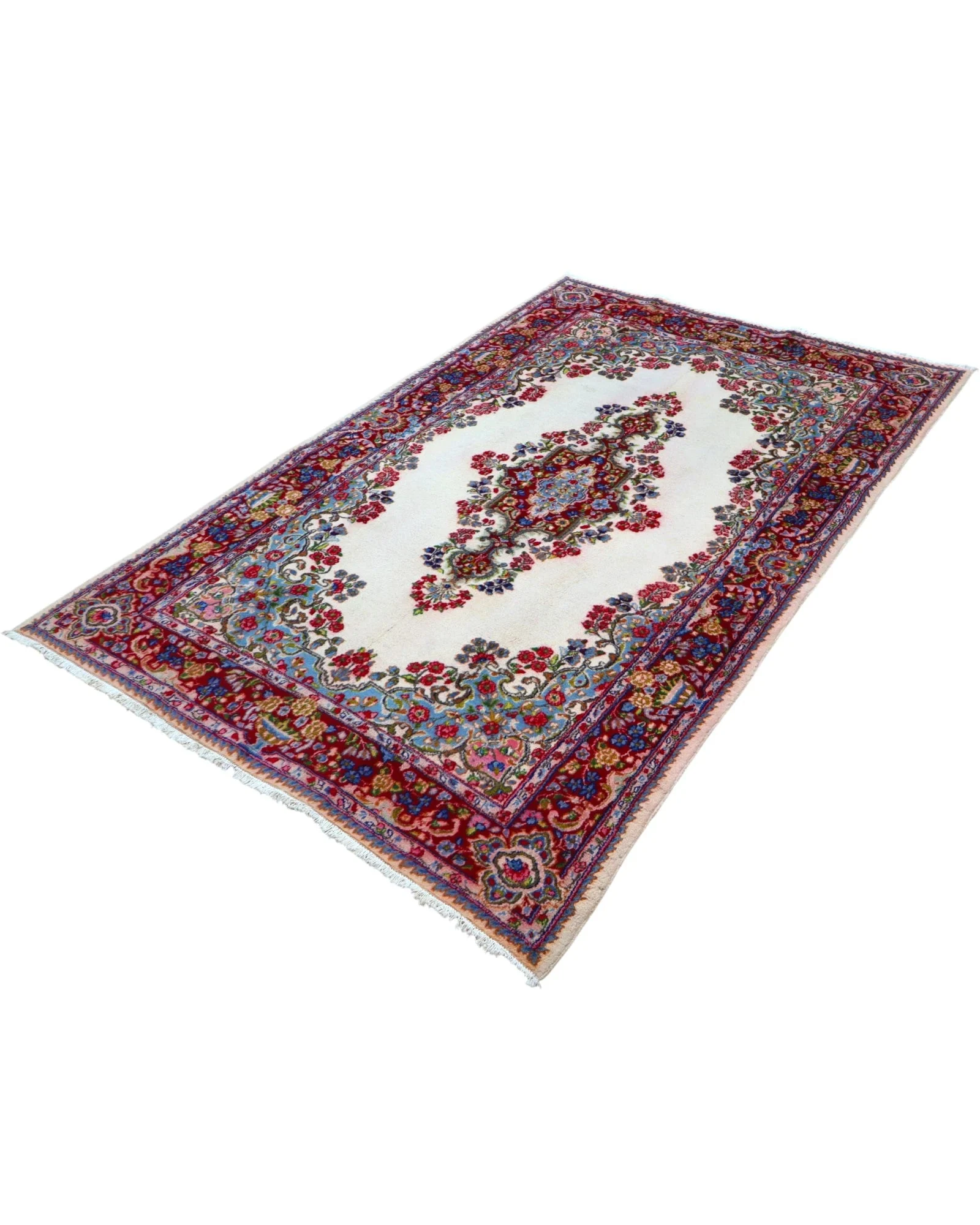 Kerman Persian Rug — hand-knotted, Wool