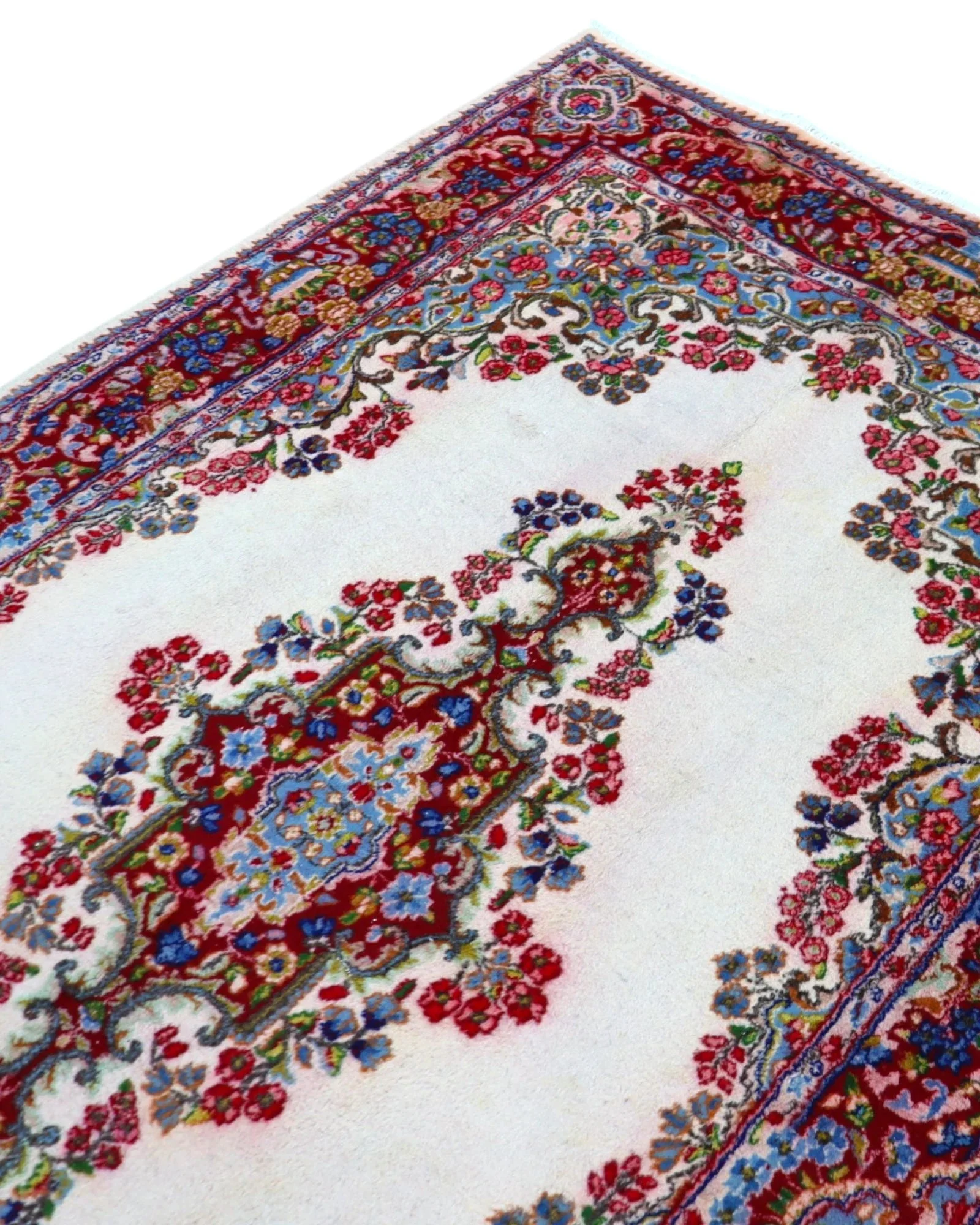 Kerman Persian Rug — hand-knotted, Wool
