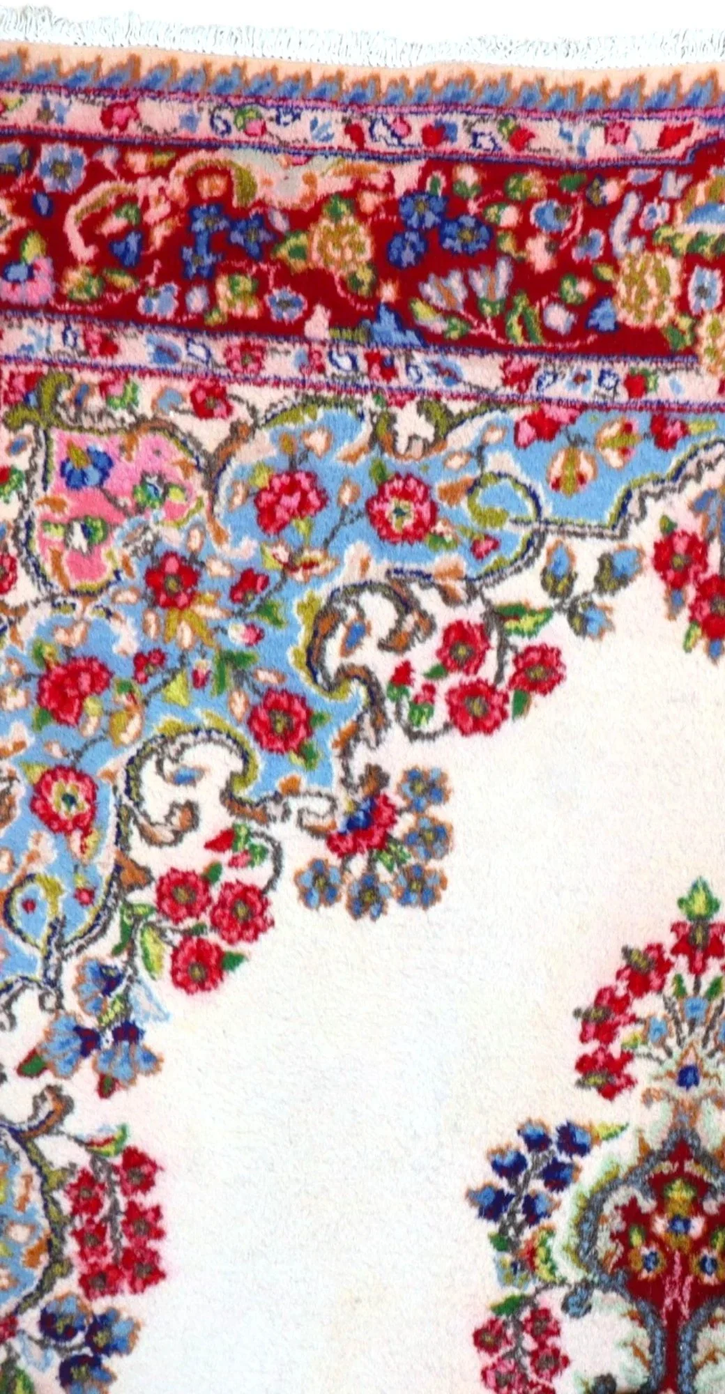 Kerman Persian Rug — hand-knotted, Wool