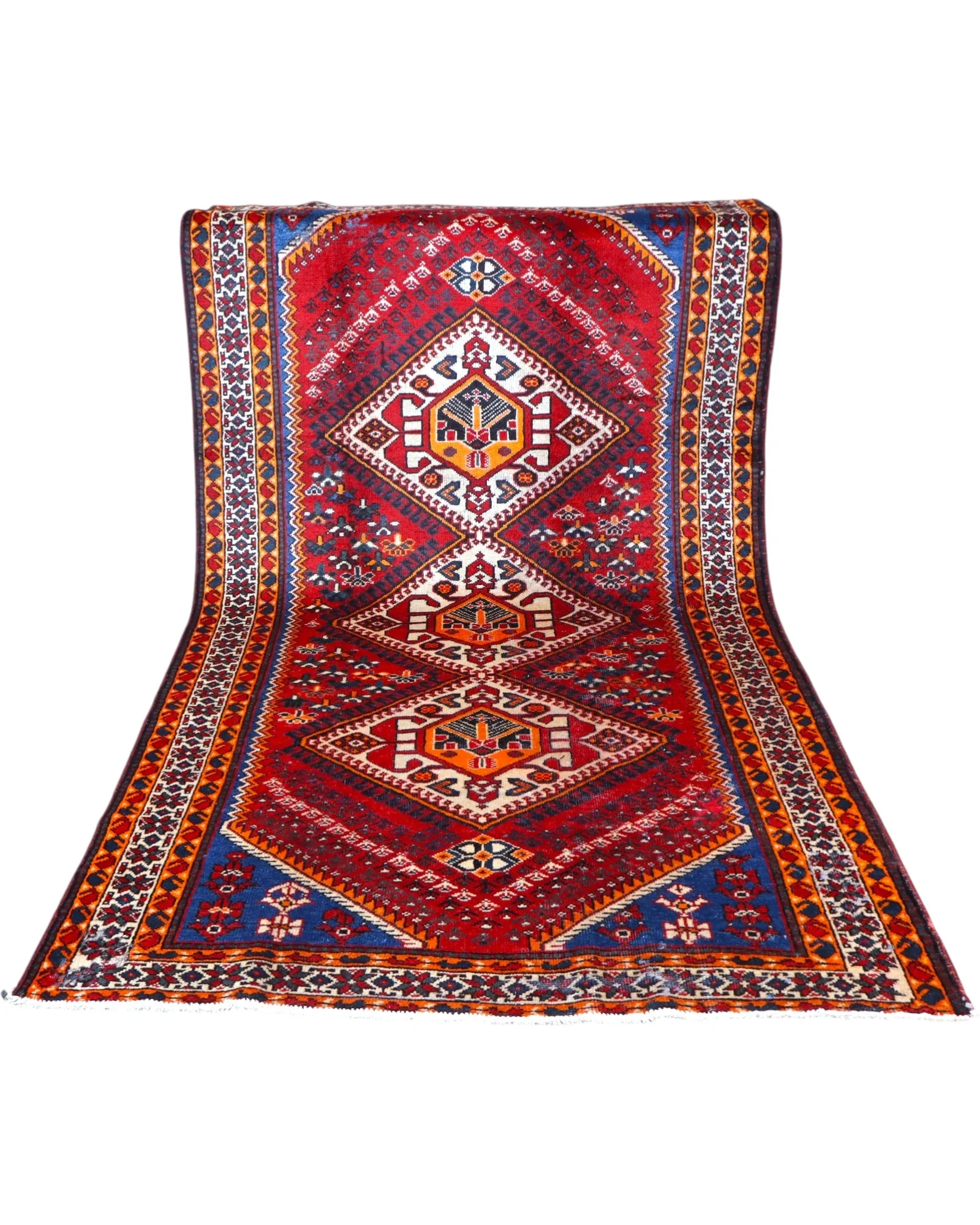 Shiraz Persian Rug 298 × 161 cm, Wool, hand-knotted