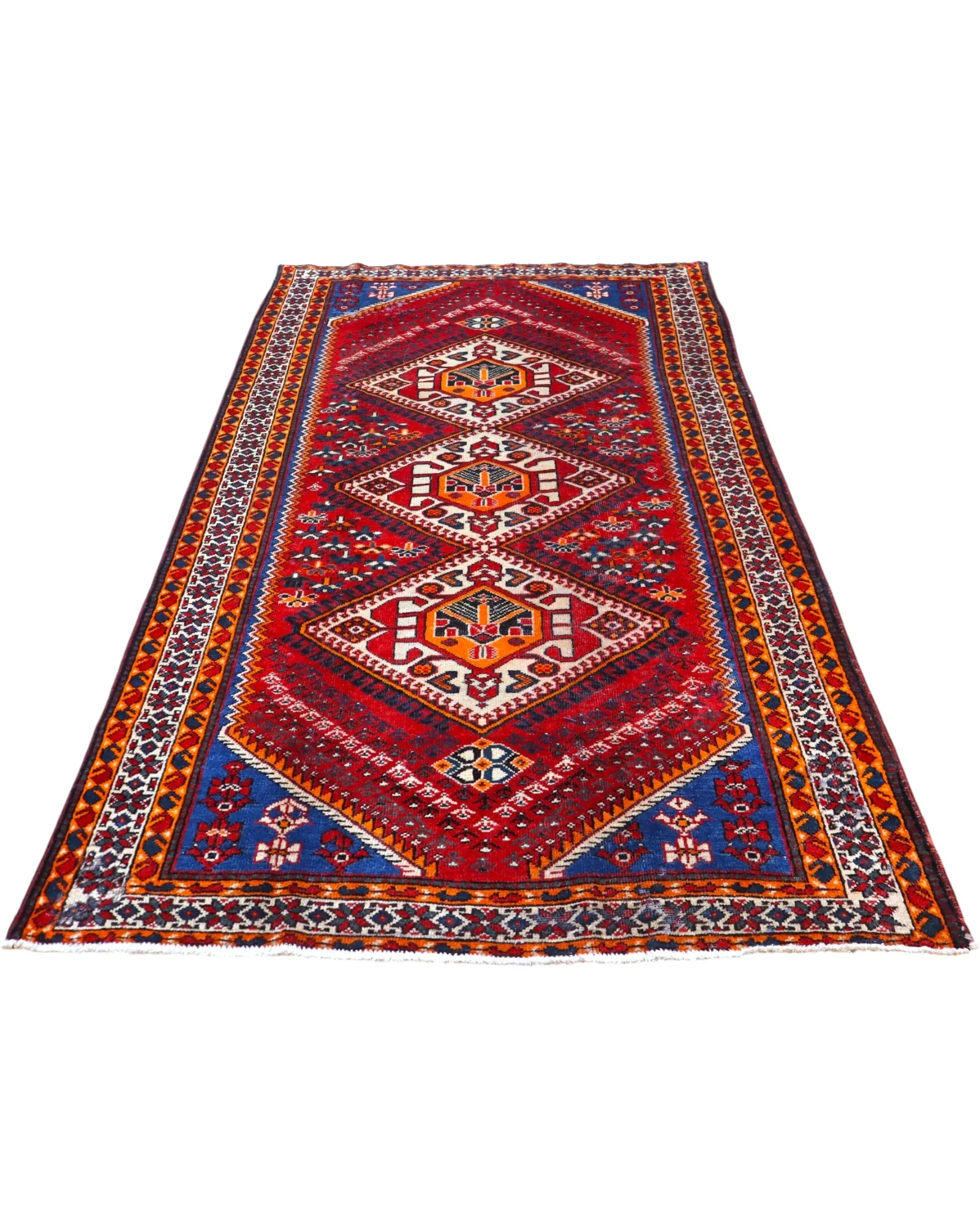 Shiraz Persian Rug 298 × 161 cm, Wool, hand-knotted