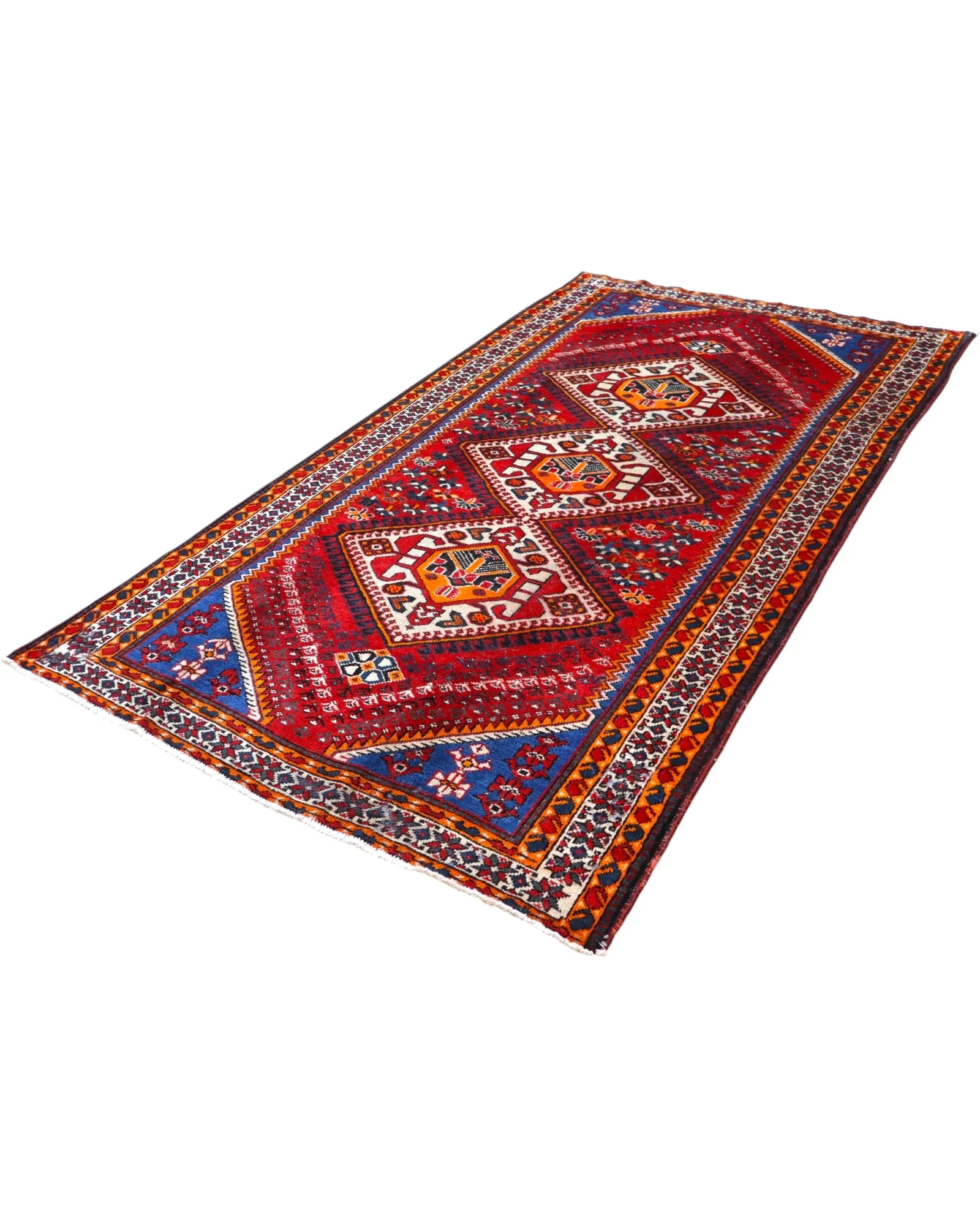 Shiraz Persian Rug 298 × 161 cm, Wool, hand-knotted