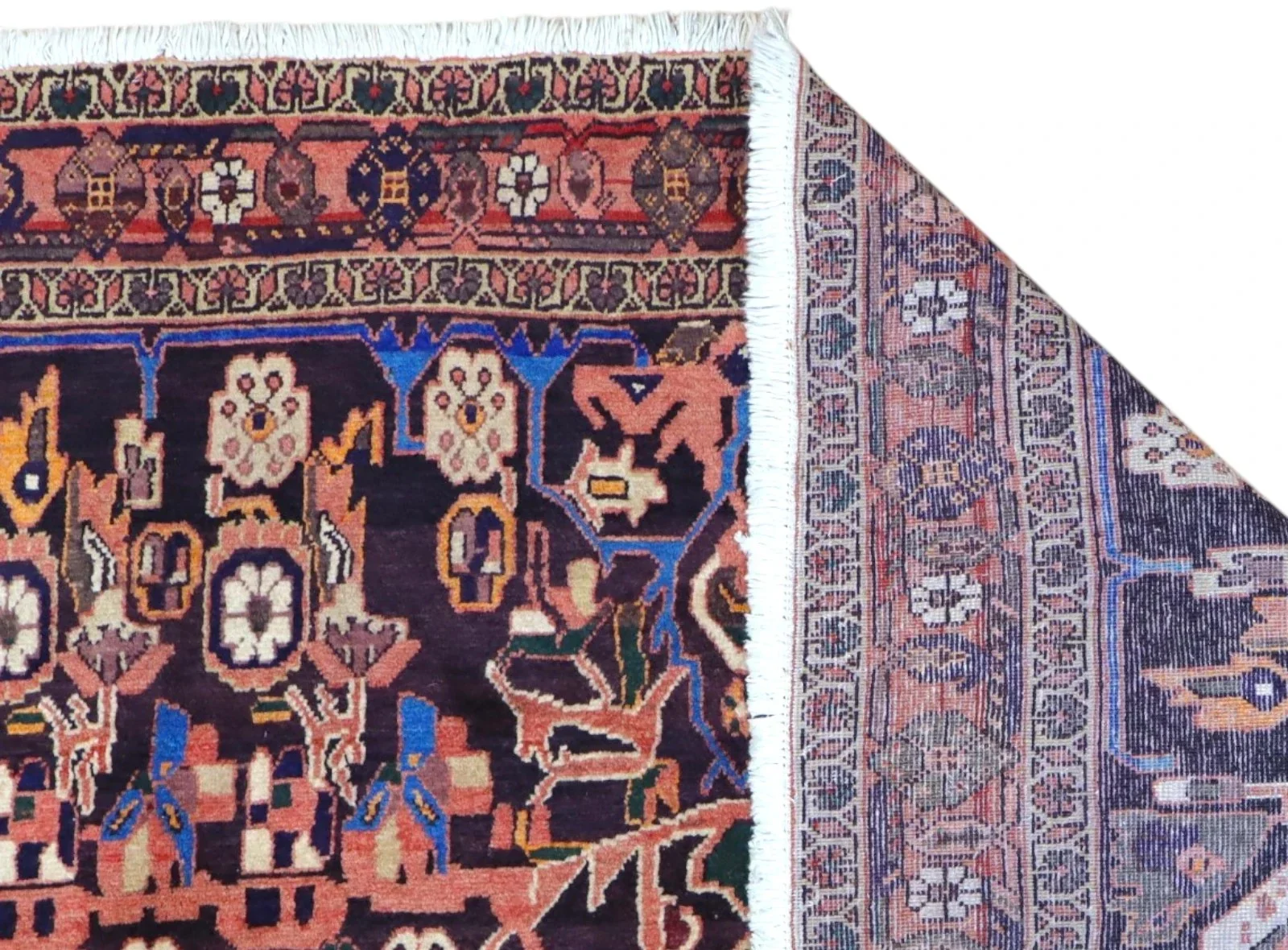 Afshar Persian Rug — hand-knotted, 225 × 167 cm, Wool