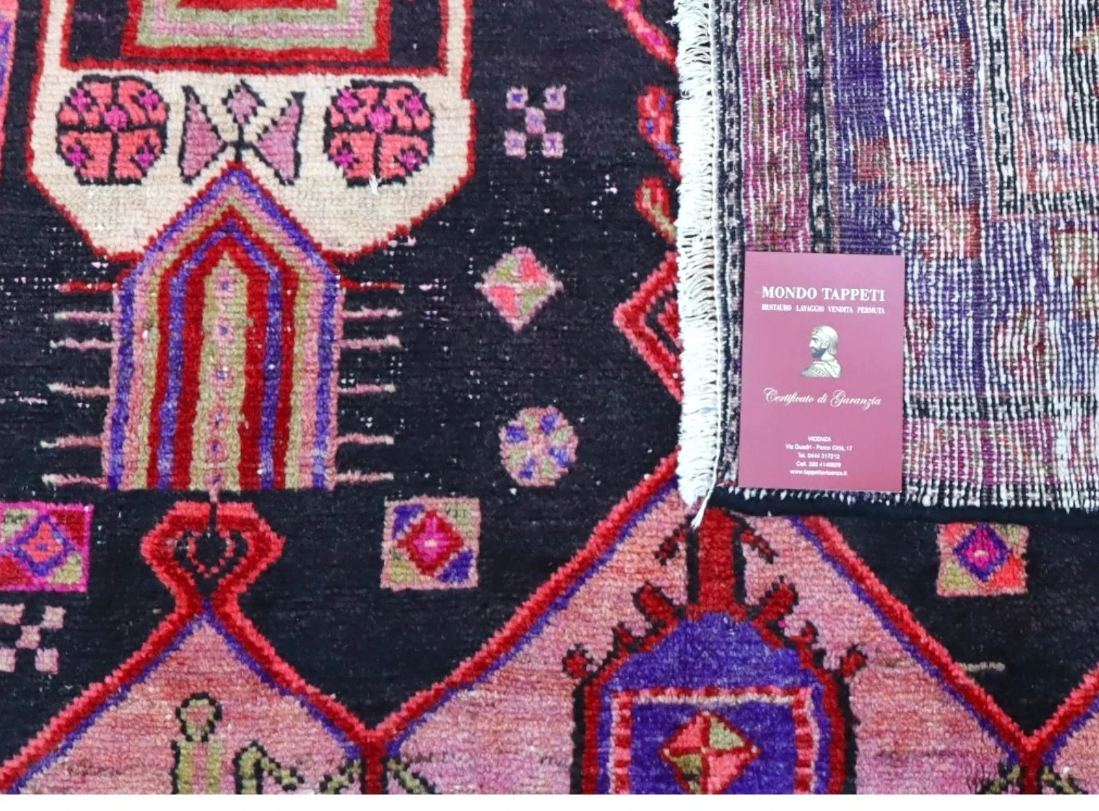 Hand-Knotted Wool Hamadan Persian Rug, 236 × 145 cm