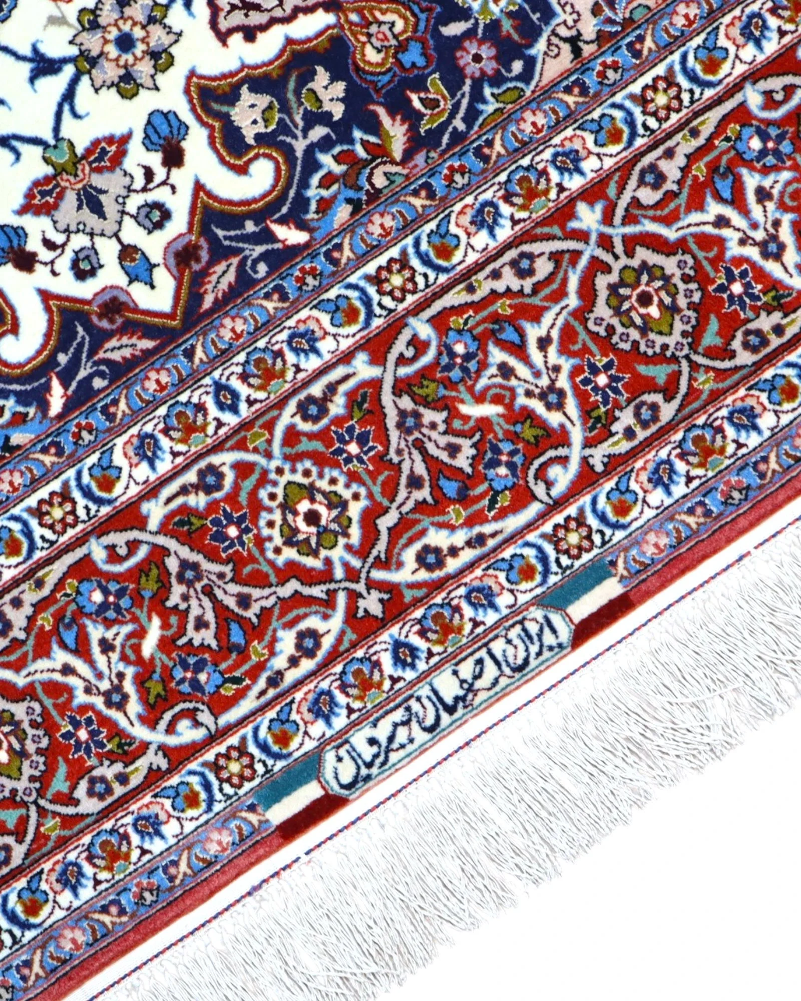 Isfahan Persian Rug — hand-knotted, 238 × 154 cm, Wool & Silk