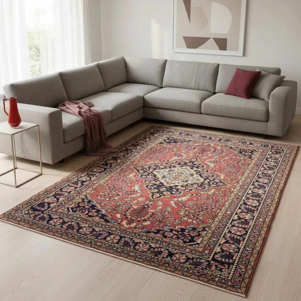 Lilian Persian Rug — hand-knotted, 346 × 224 cm, Wool