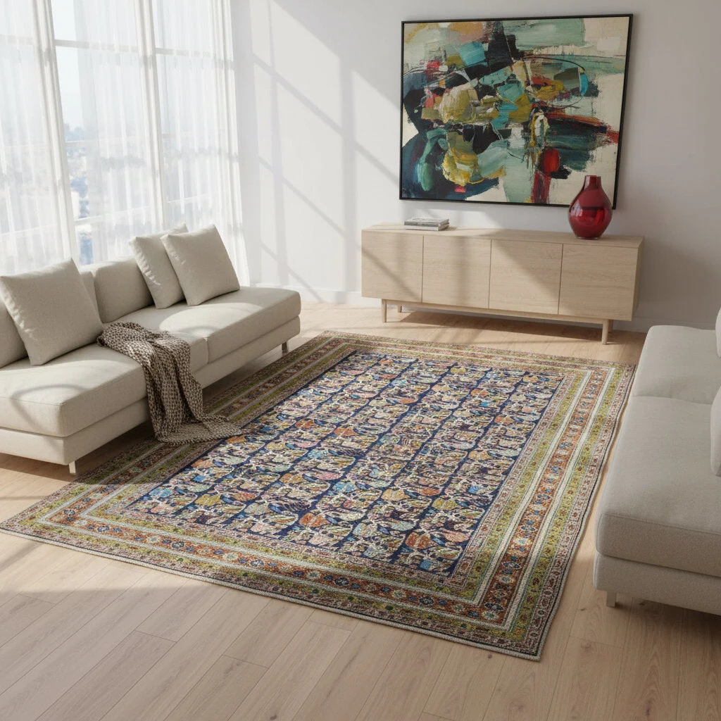 Ardebil Persian Rug — hand-knotted, 300 × 200 cm, Wool