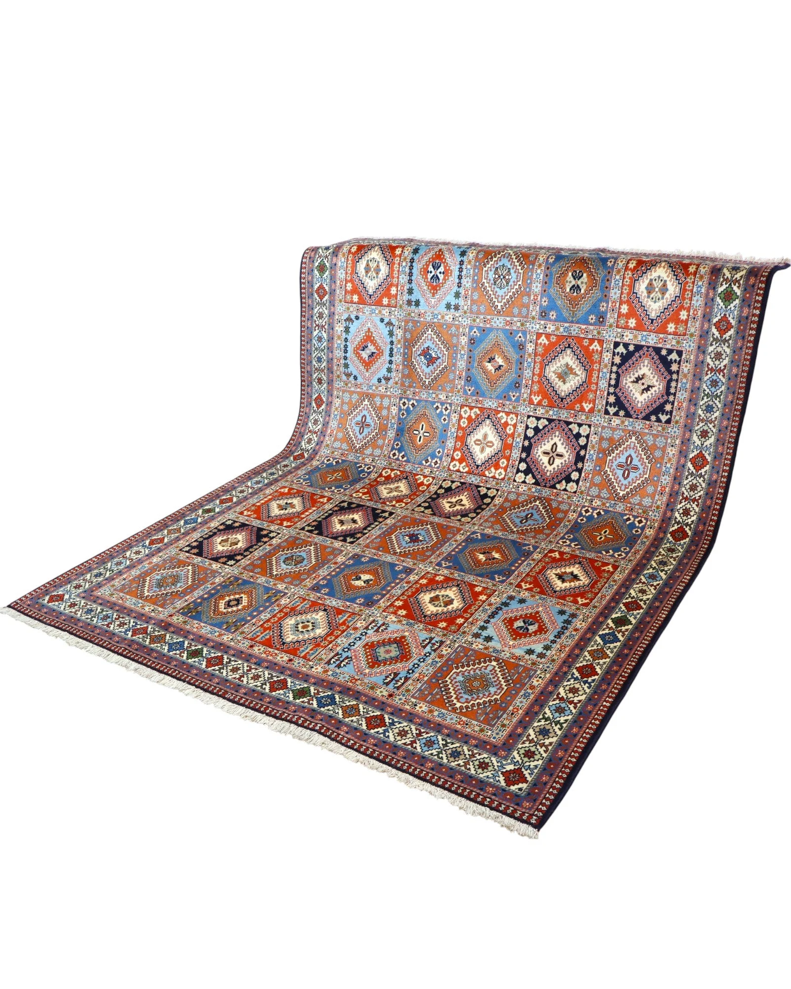 Hand-Knotted Wool Persian Rug, 290 × 204 cm