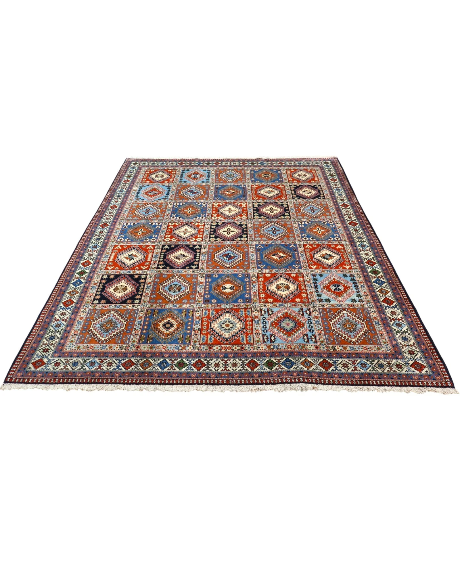 Hand-Knotted Wool Persian Rug, 290 × 204 cm