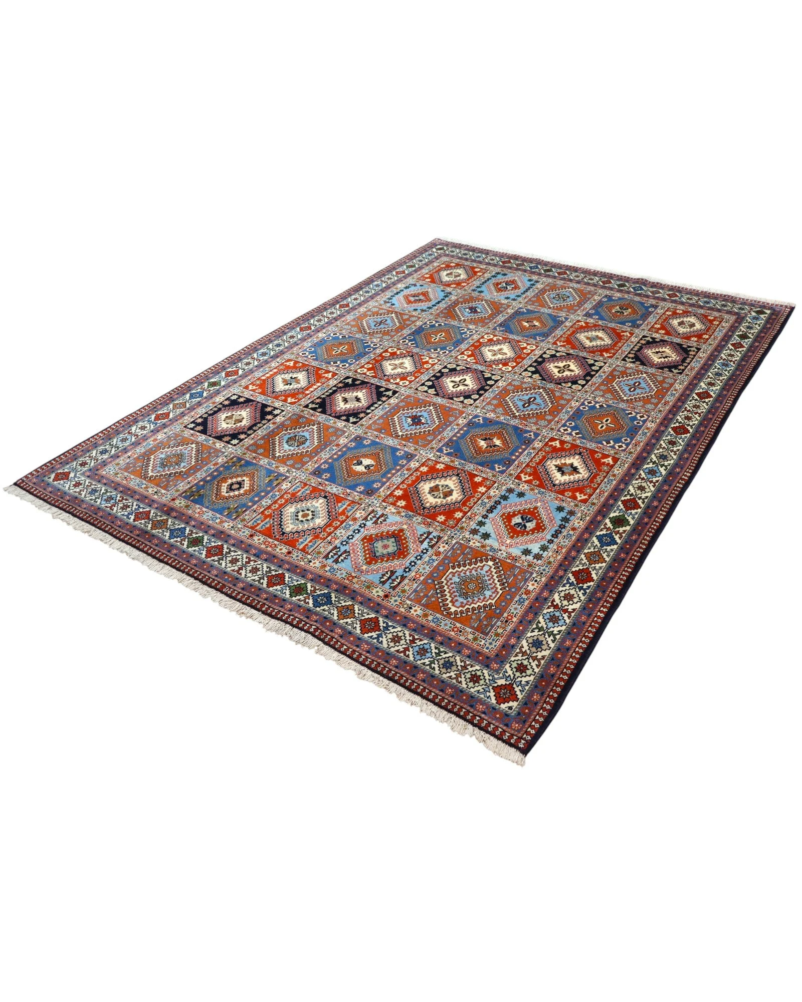 Hand-Knotted Wool Persian Rug, 290 × 204 cm