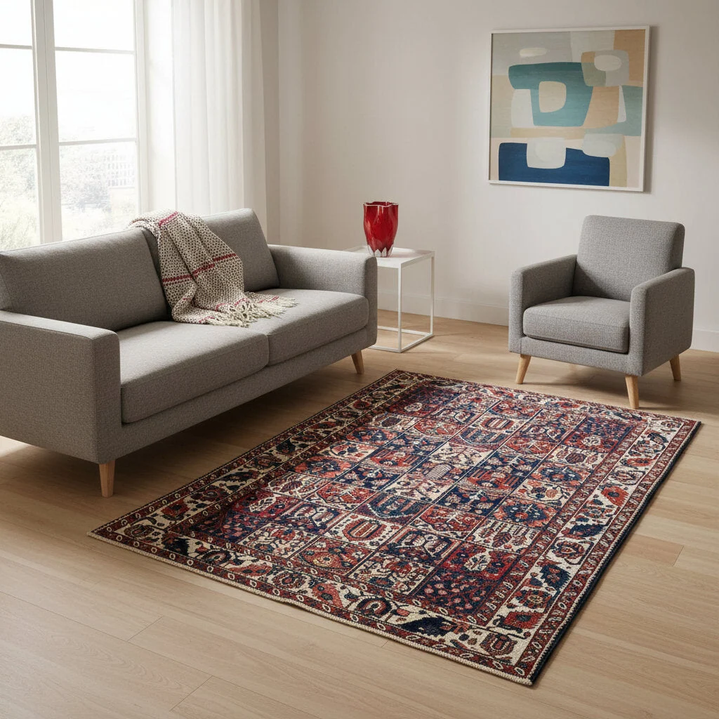 Bakhtiari Persian Rug 305 × 209 cm, Wool, hand-knotted