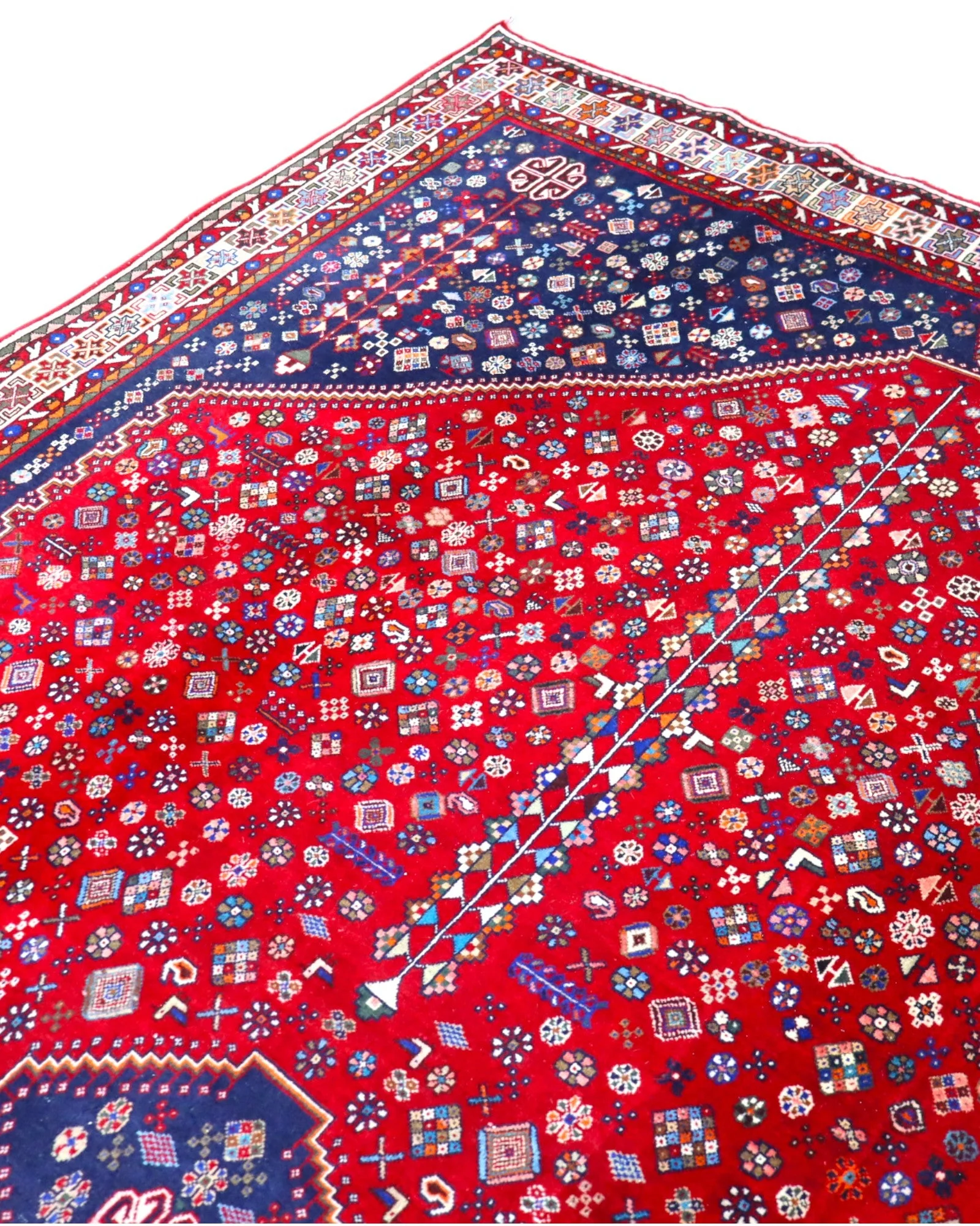 Hand-Knotted Wool Persian Rug, 301 × 200 cm