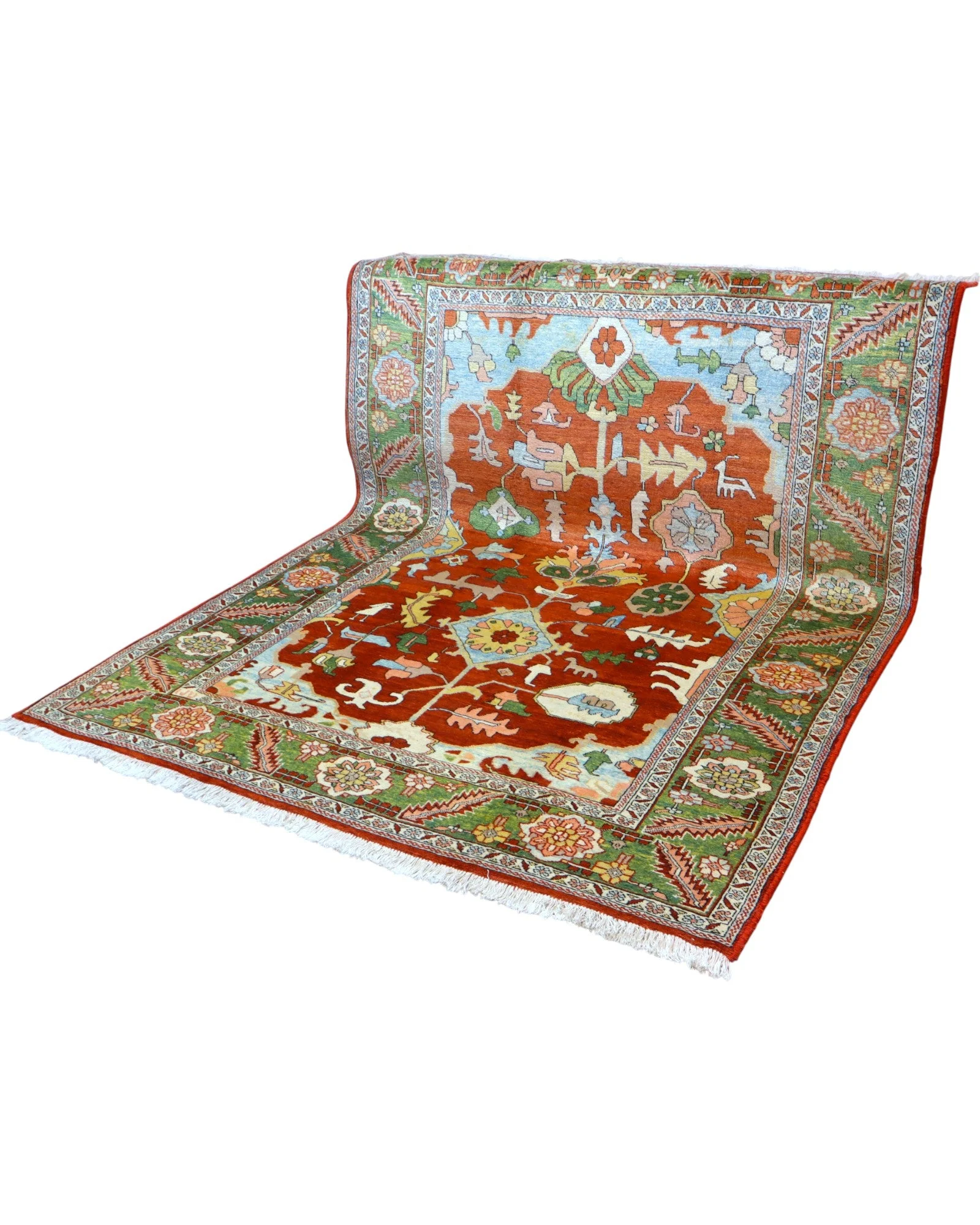 Heriz Persian Rug — hand-knotted, 280 × 207 cm, Wool