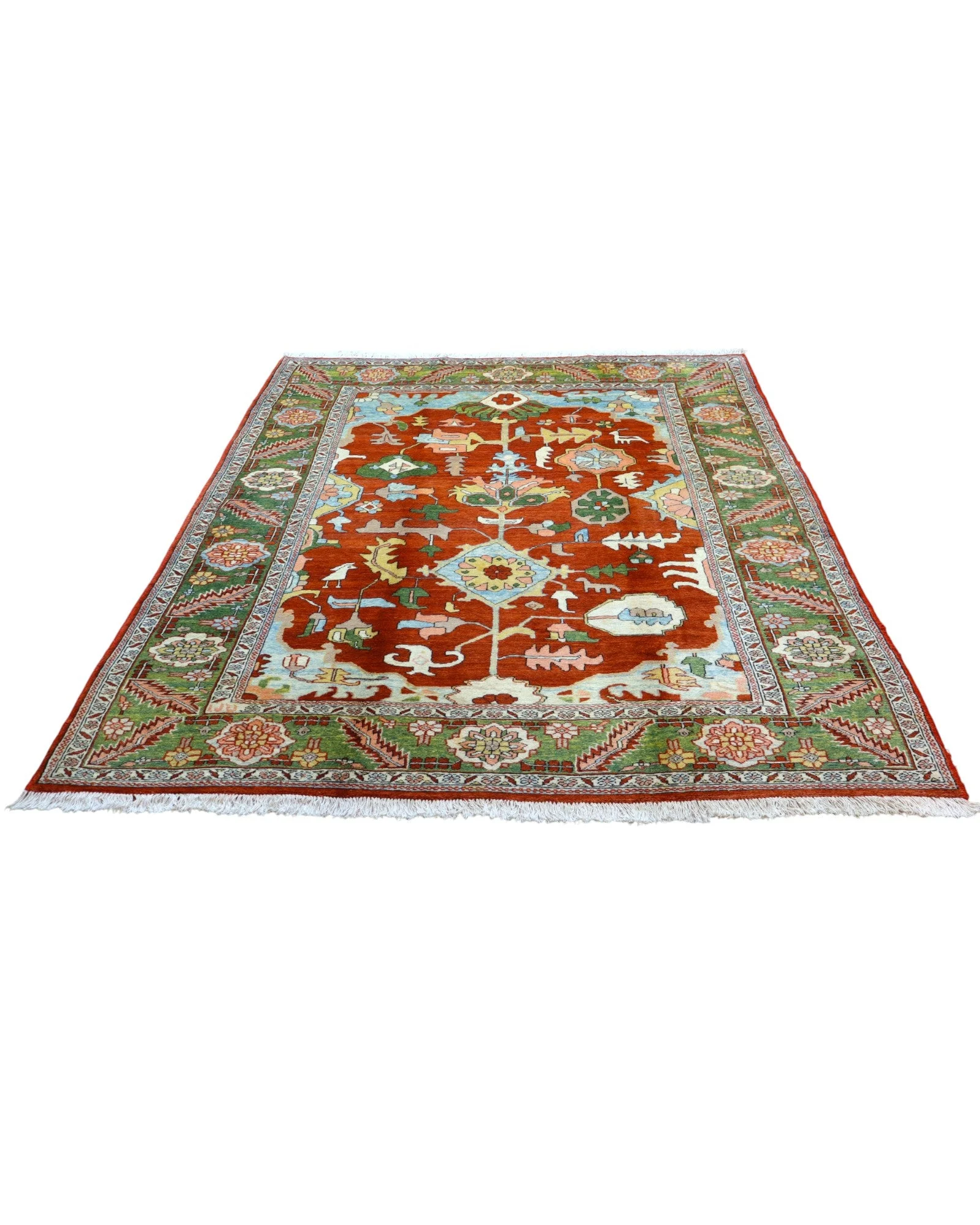 Heriz Persian Rug — hand-knotted, 280 × 207 cm, Wool