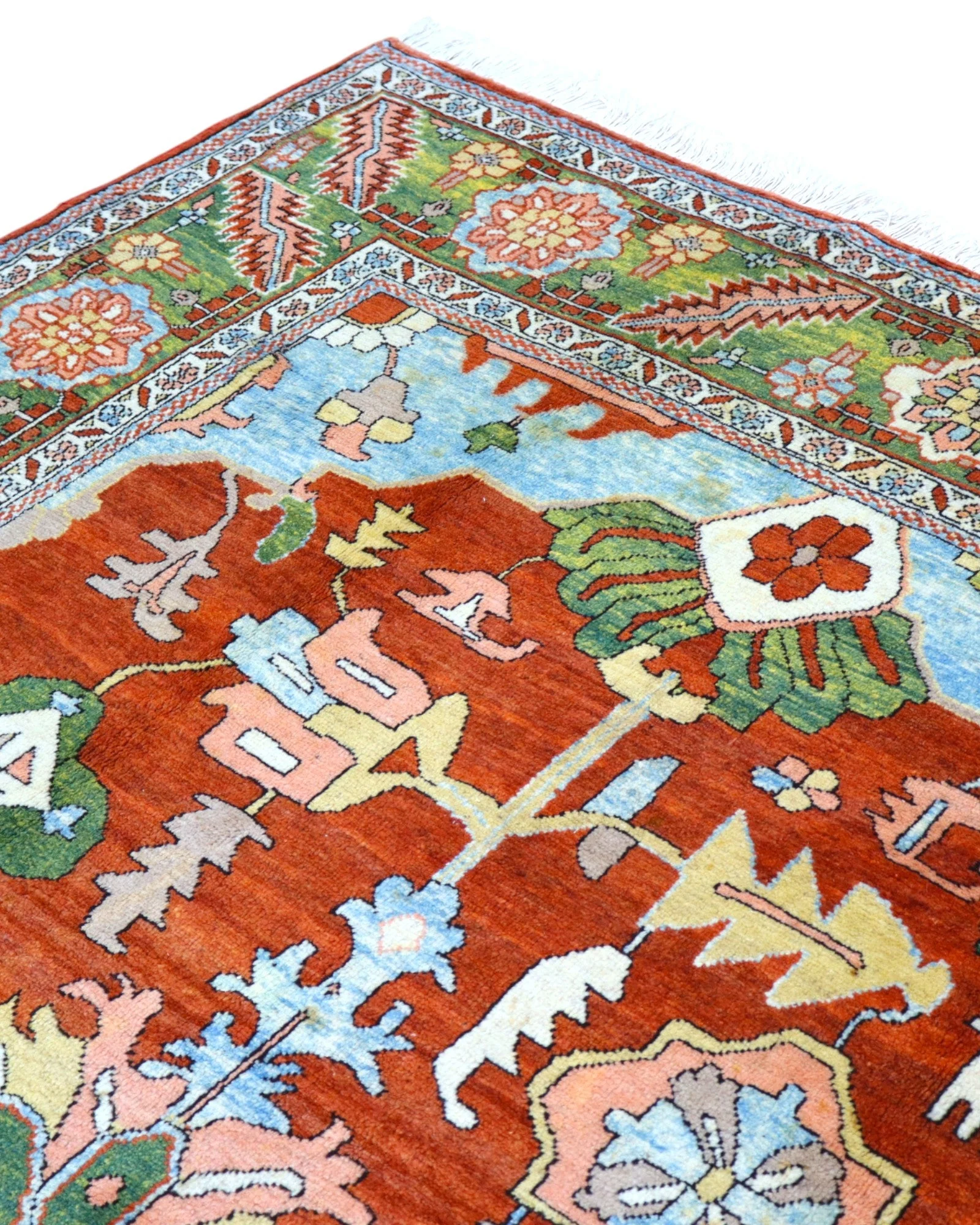 Heriz Persian Rug — hand-knotted, 280 × 207 cm, Wool