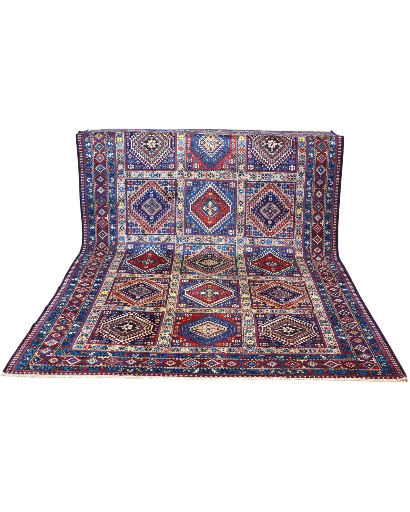 Hand-Knotted Wool Persian Rug, 305 × 212 cm