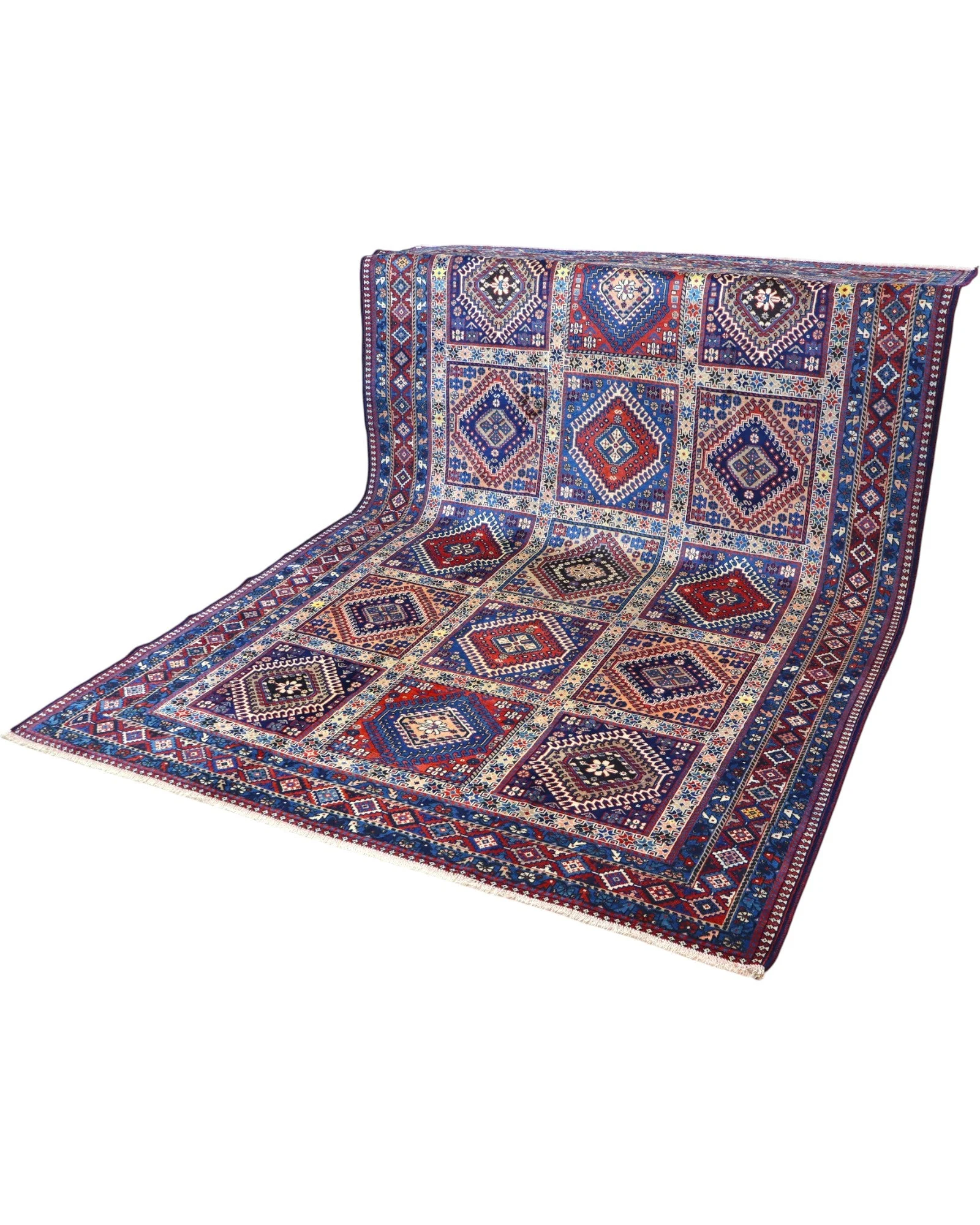 Hand-Knotted Wool Persian Rug, 305 × 212 cm