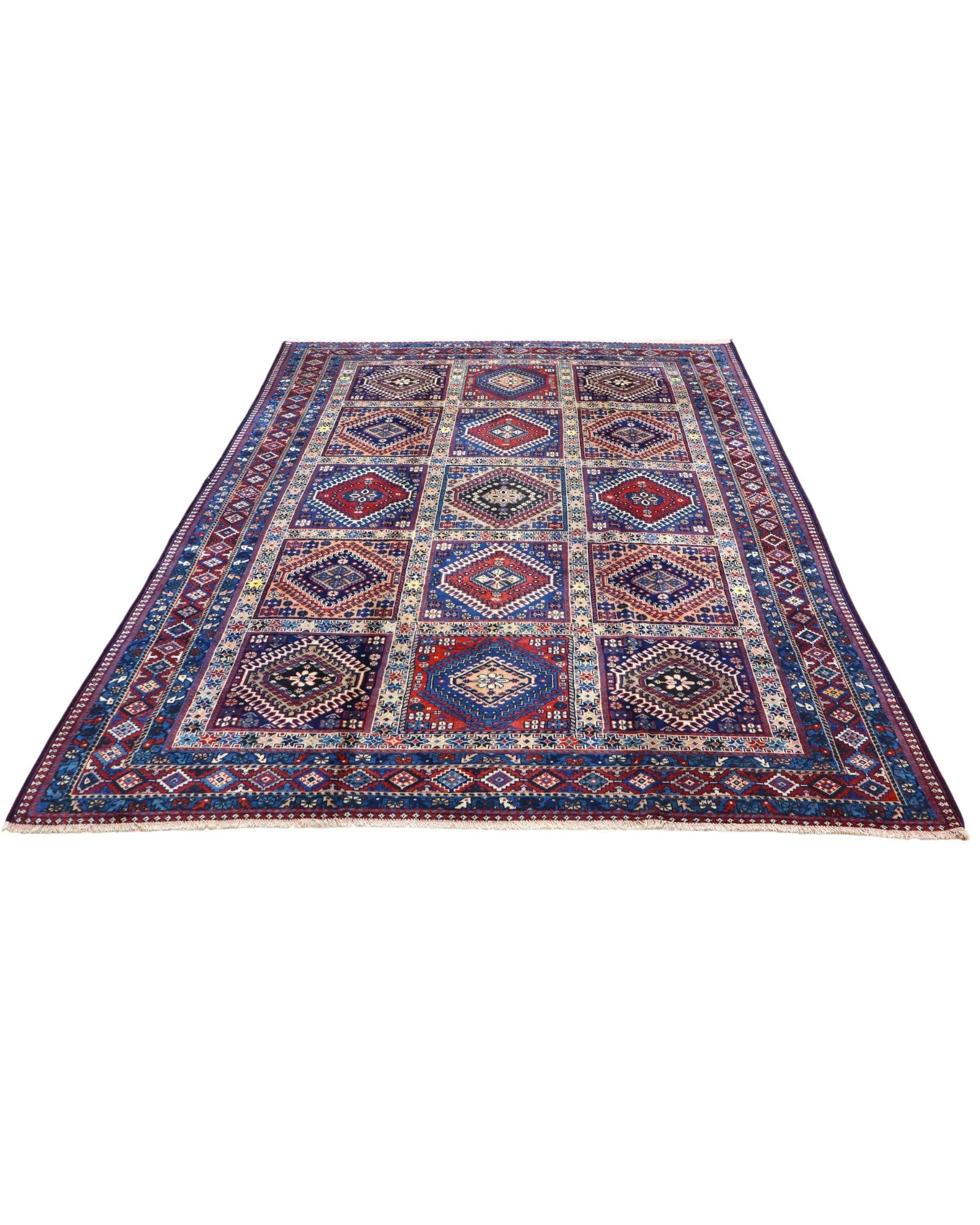 Hand-Knotted Wool Persian Rug, 305 × 212 cm