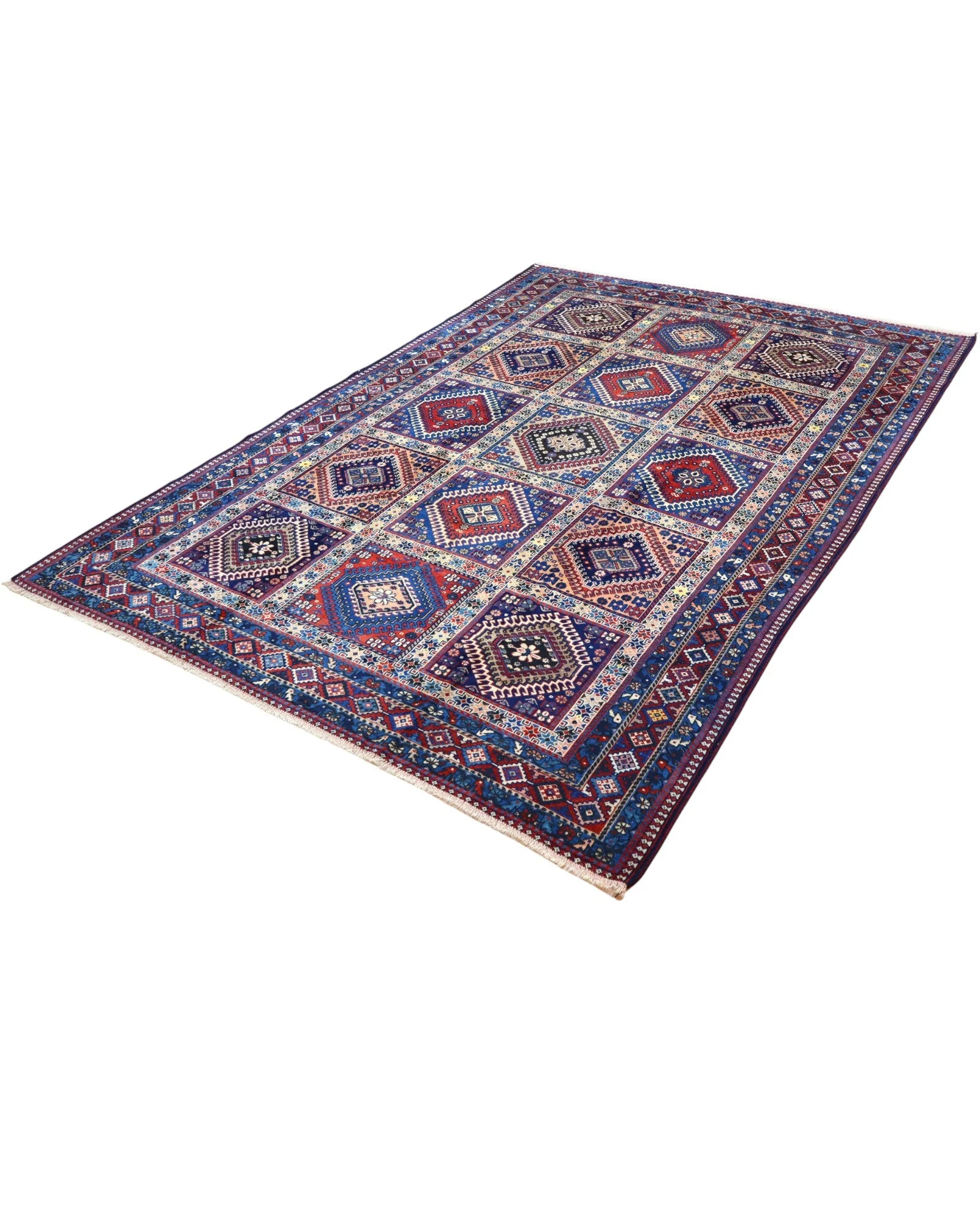 Hand-Knotted Wool Persian Rug, 305 × 212 cm