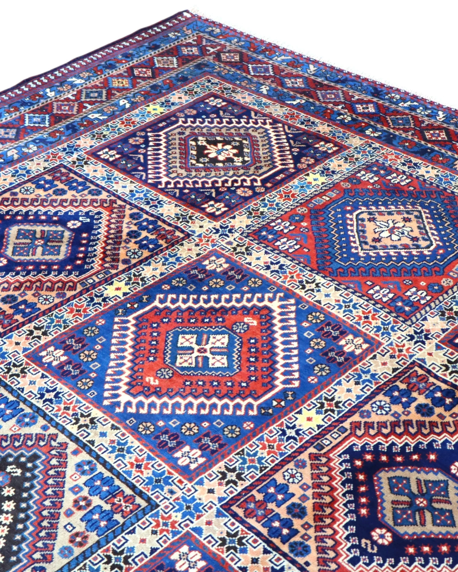Hand-Knotted Wool Persian Rug, 305 × 212 cm