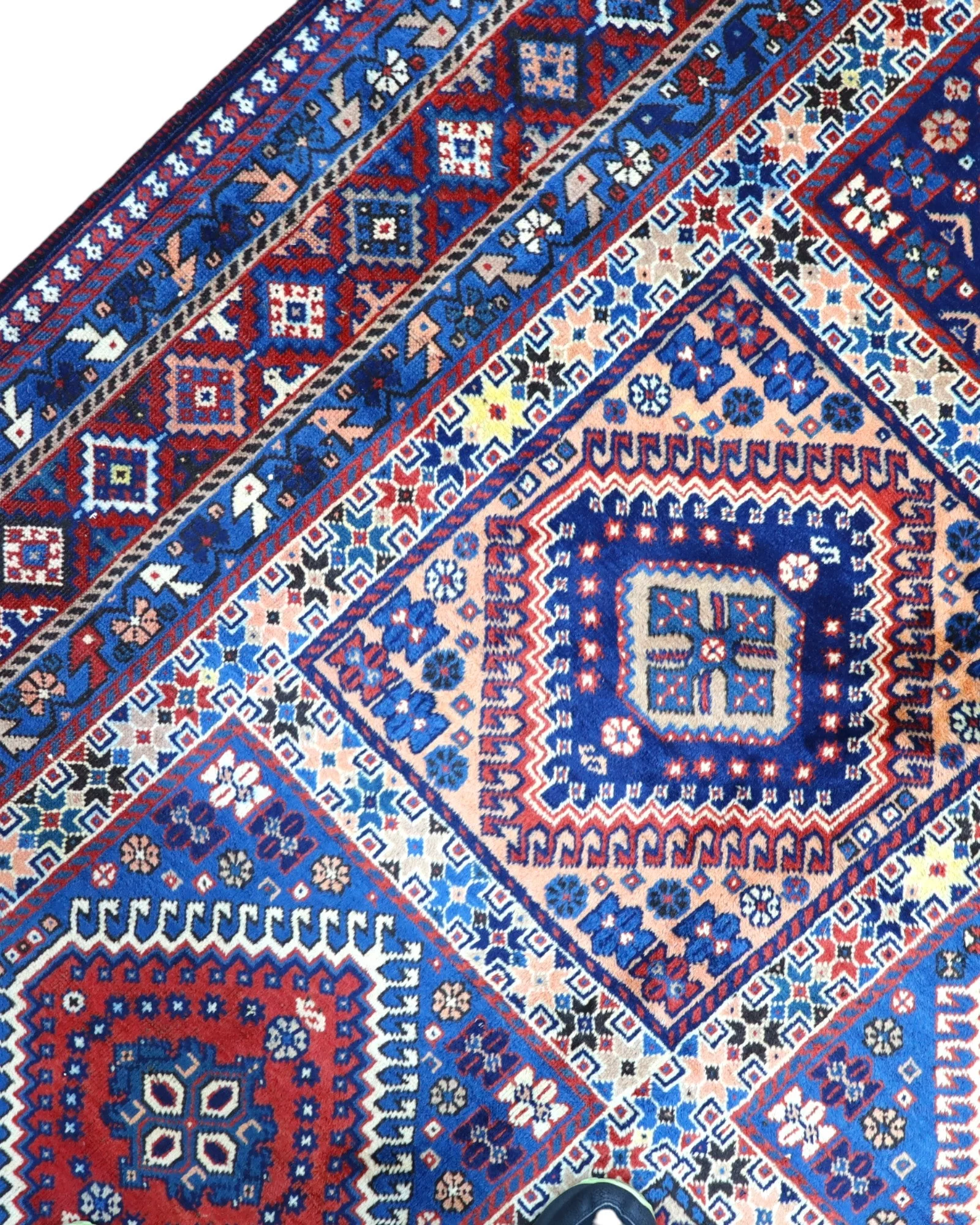 Hand-Knotted Wool Persian Rug, 305 × 212 cm