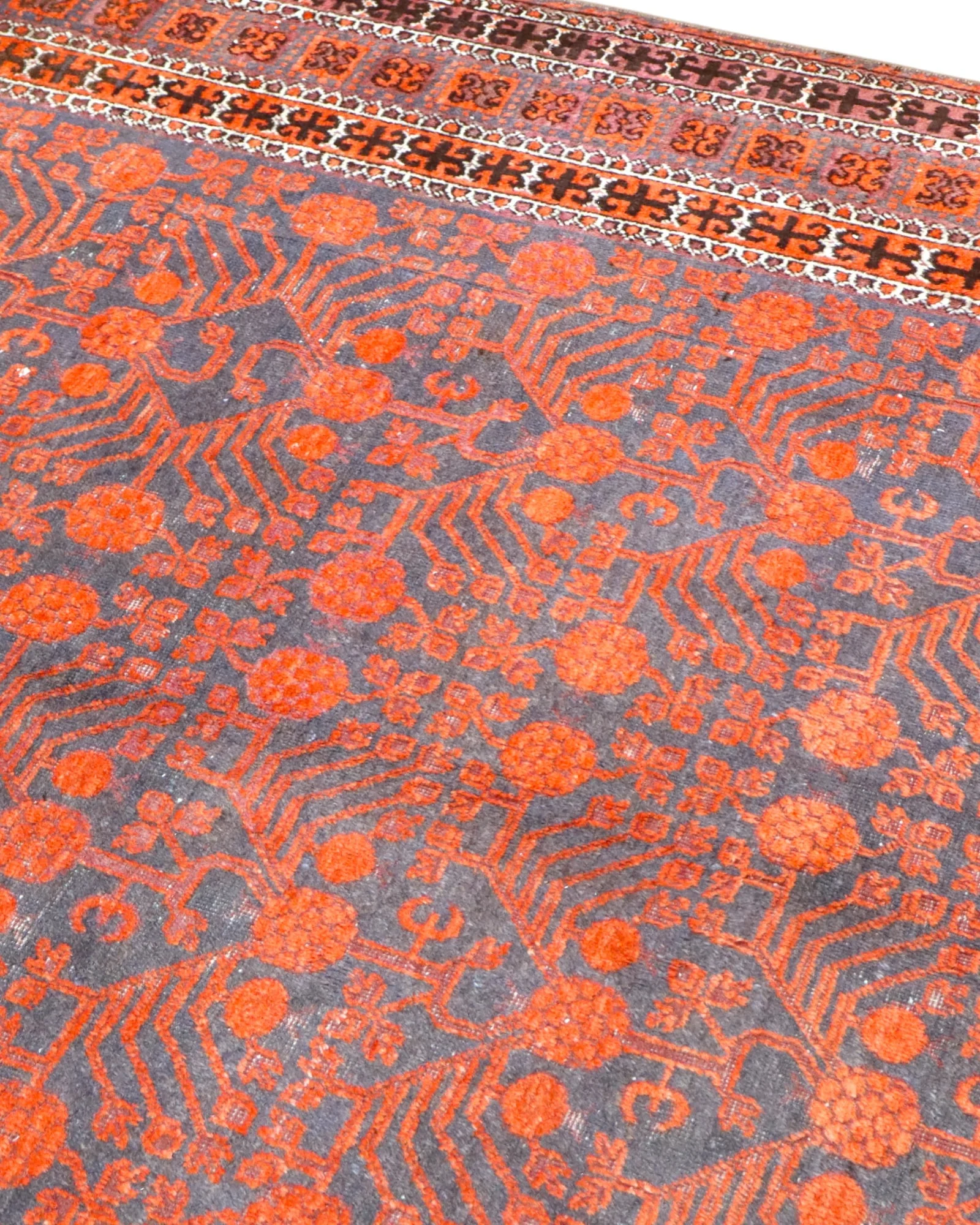 Baluch Persian Rug — hand-knotted, 376 × 191 cm, Wool