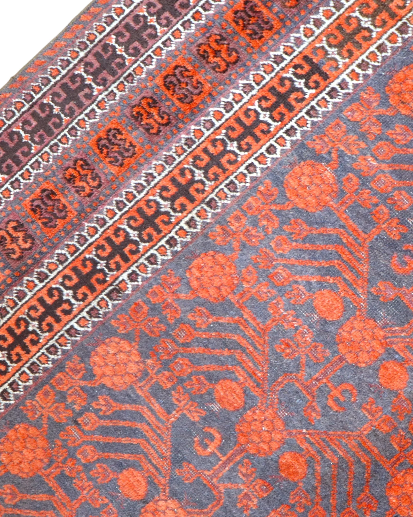 Baluch Persian Rug — hand-knotted, 376 × 191 cm, Wool