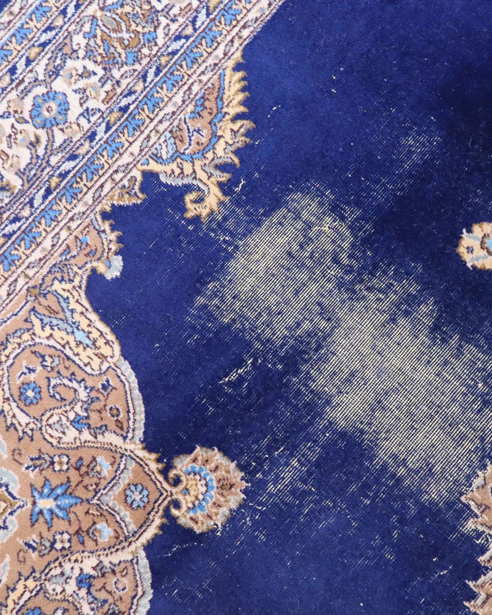 Hand-Knotted Wool Kerman Persian Rug, 348 × 254 cm