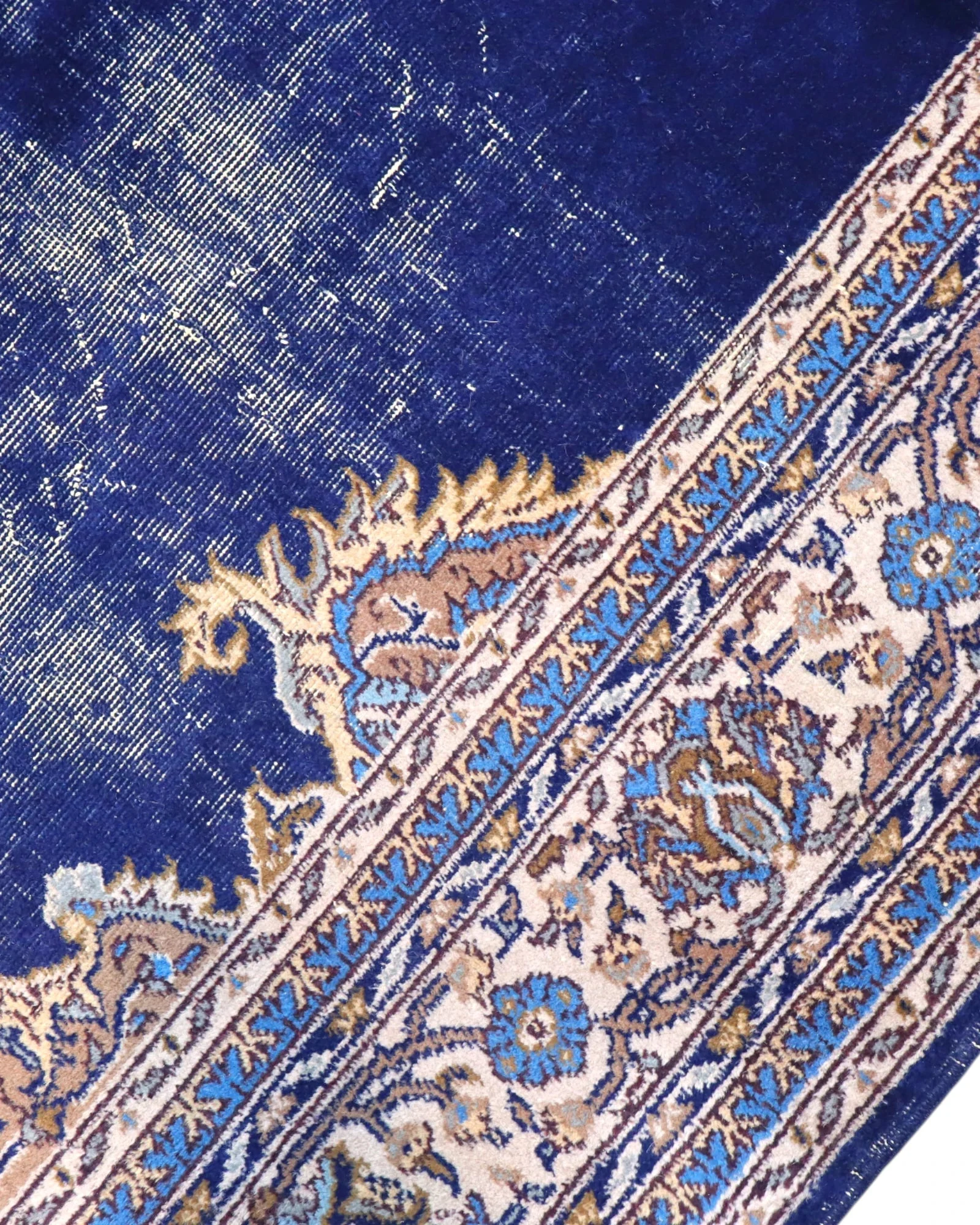 Hand-Knotted Wool Kerman Persian Rug, 348 × 254 cm