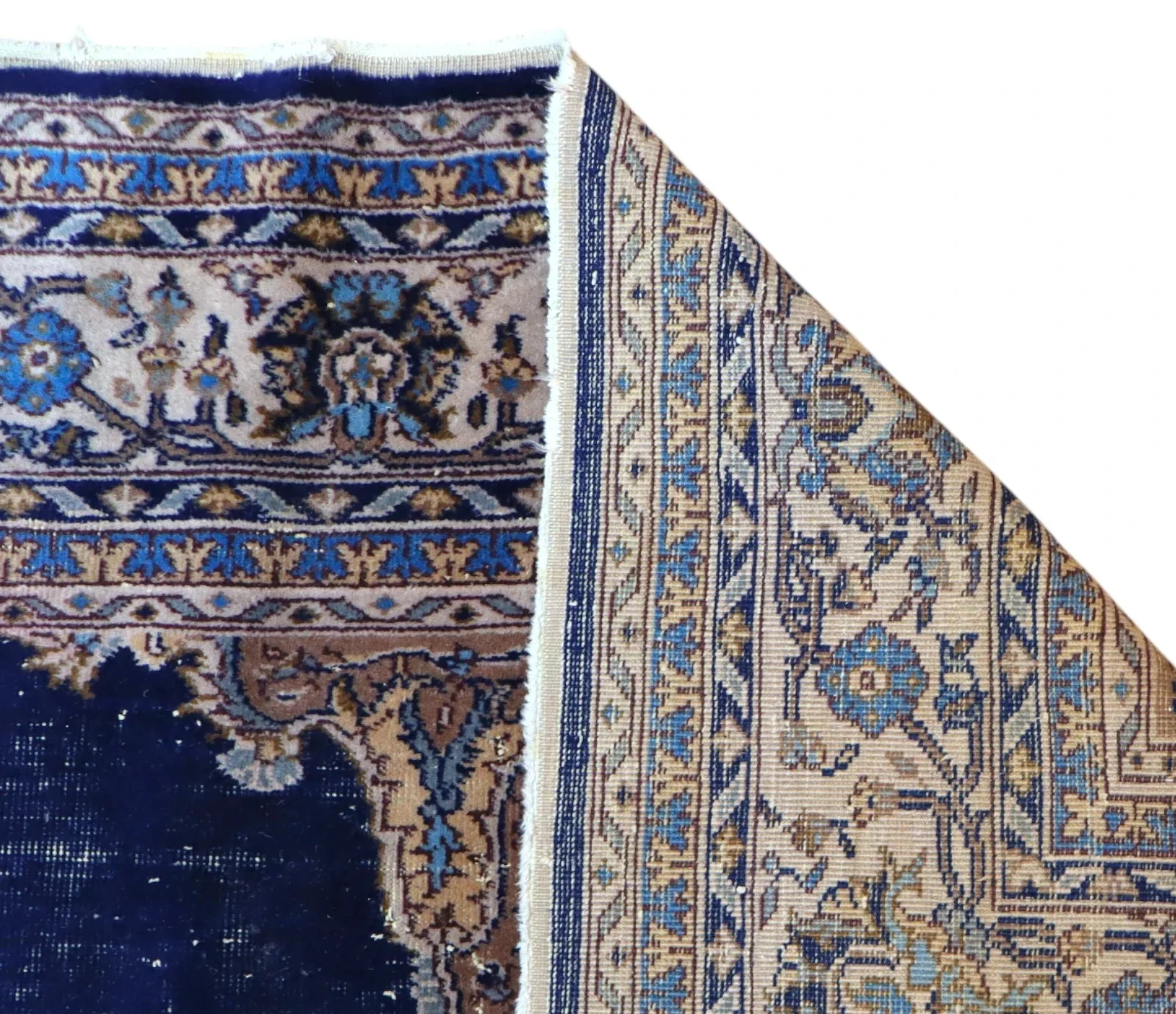 Hand-Knotted Wool Kerman Persian Rug, 348 × 254 cm