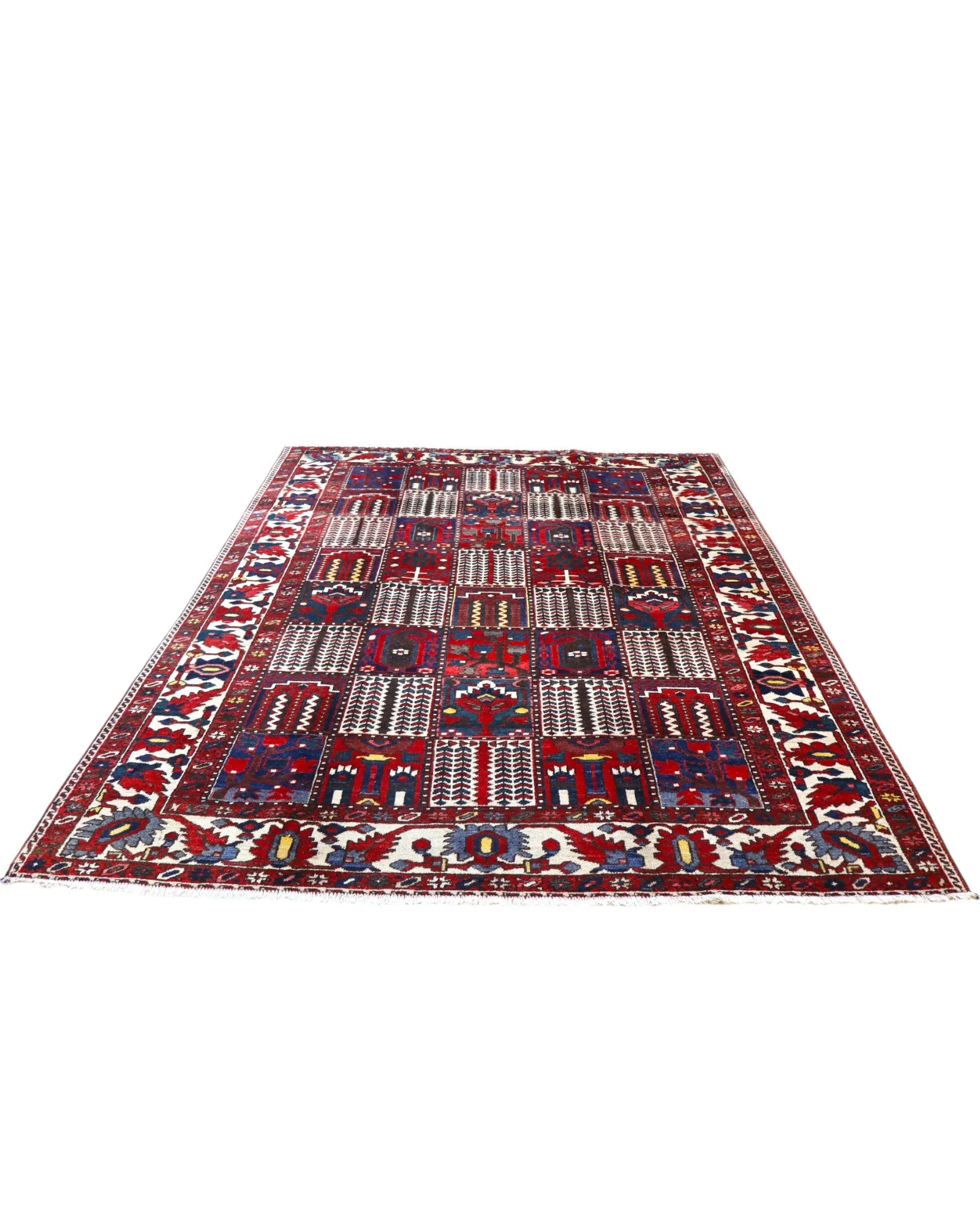 Hand-Knotted Wool Persian Rug, 306 × 211 cm