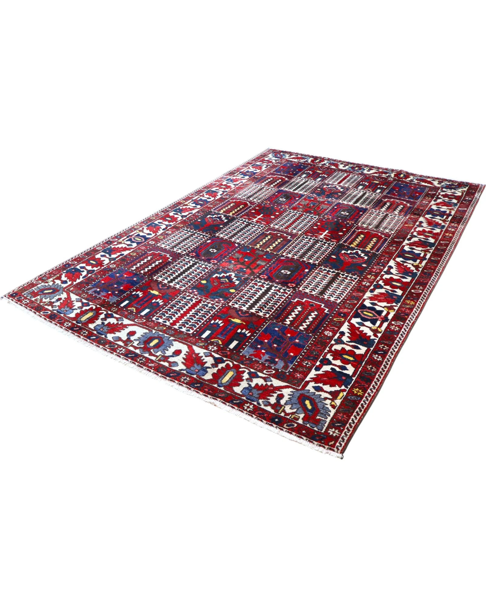 Hand-Knotted Wool Persian Rug, 306 × 211 cm