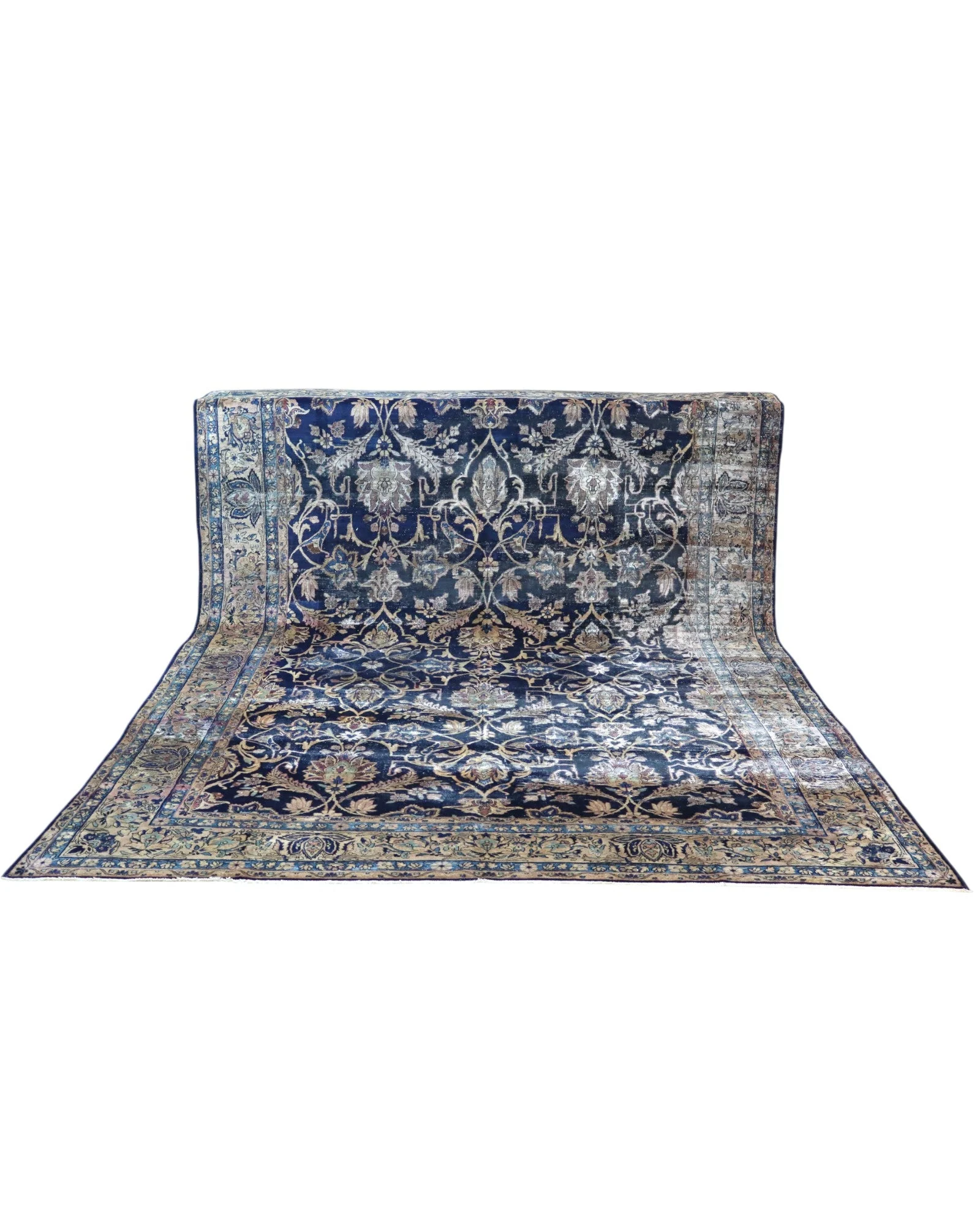 Kashan Persian Rug — hand-knotted, 362 × 247 cm, Wool