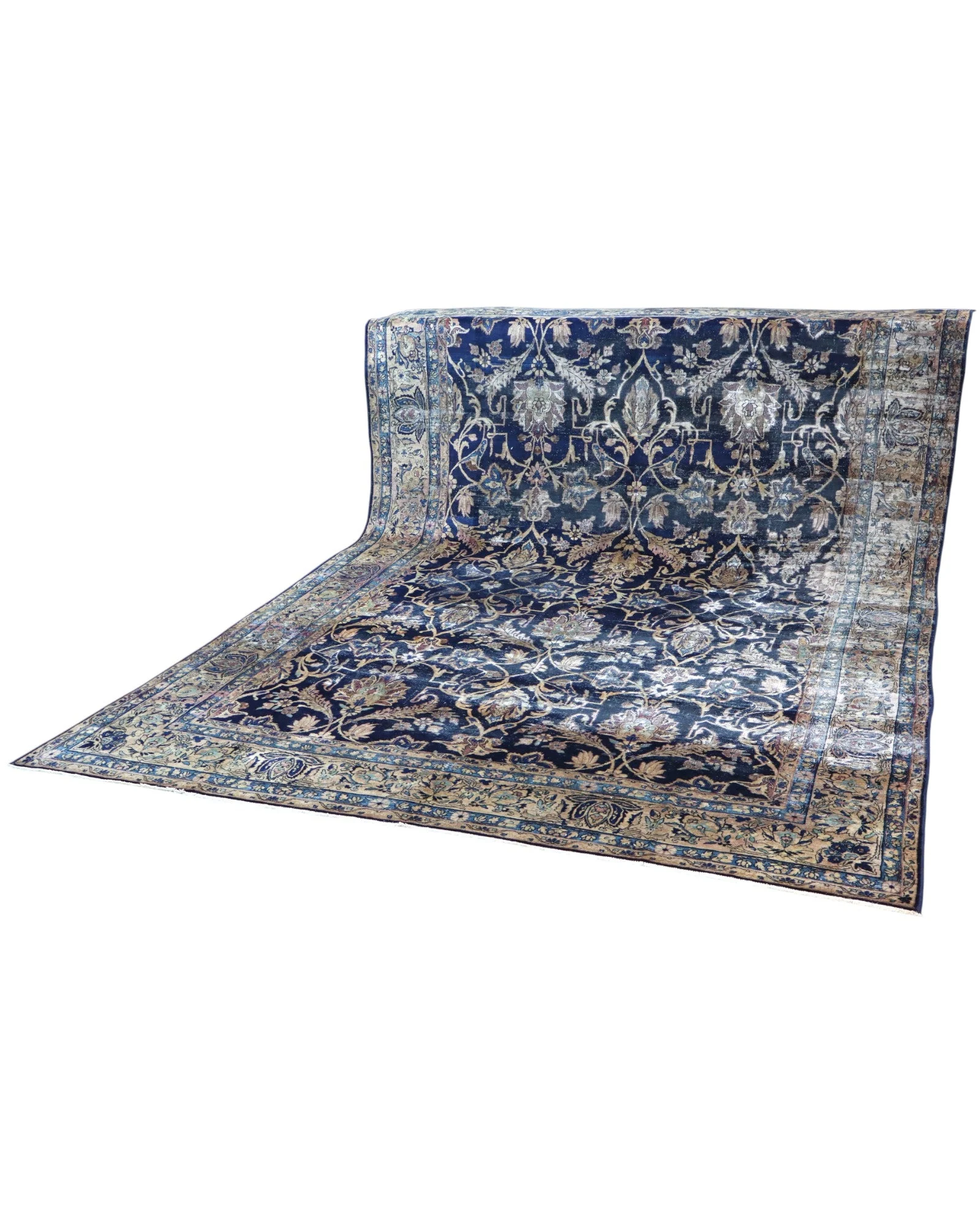 Kashan Persian Rug — hand-knotted, 362 × 247 cm, Wool