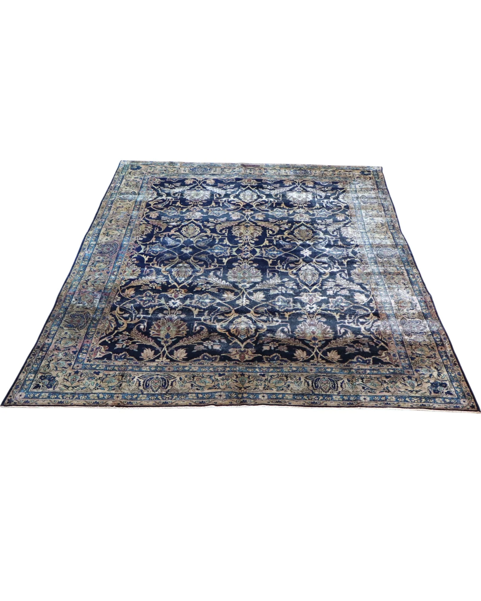 Kashan Persian Rug — hand-knotted, 362 × 247 cm, Wool