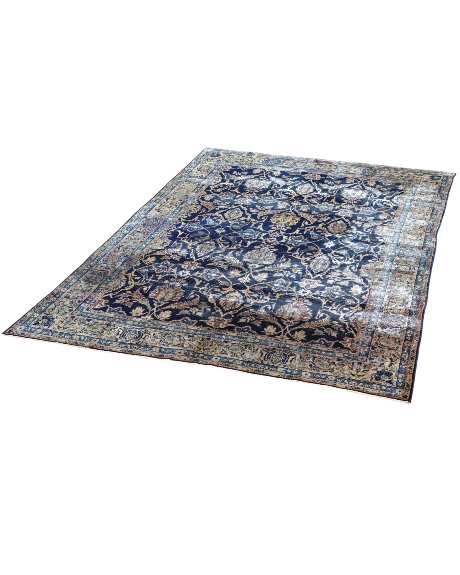 Kashan Persian Rug — hand-knotted, 362 × 247 cm, Wool