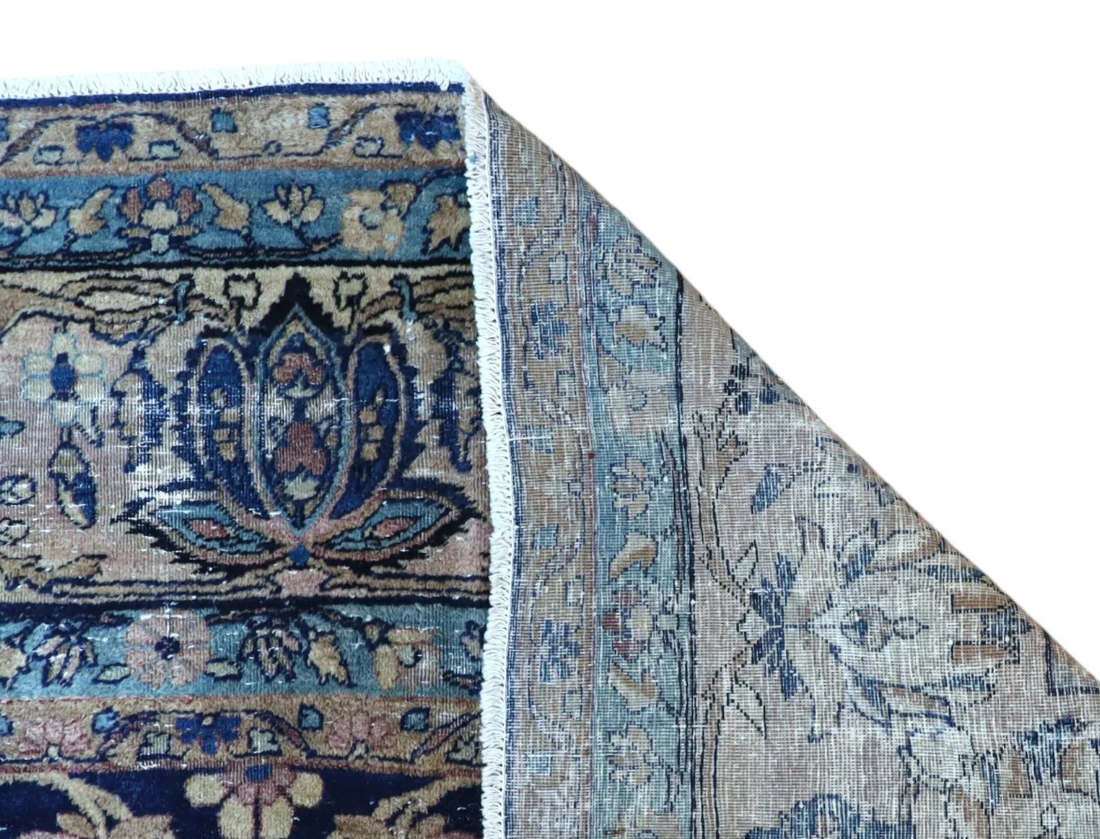 Kashan Persian Rug — hand-knotted, 362 × 247 cm, Wool
