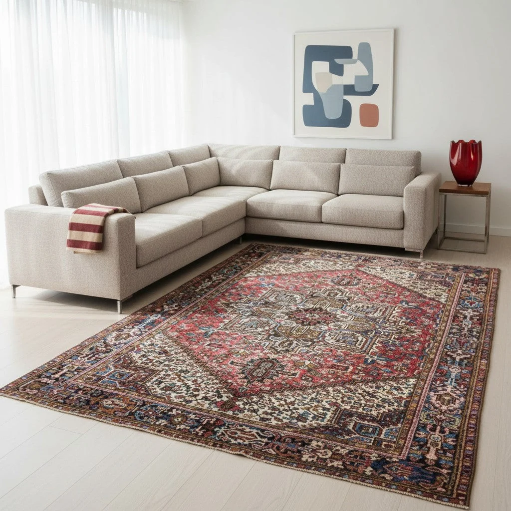 Heriz Persian Rug 347 × 255 cm, Wool, hand-knotted