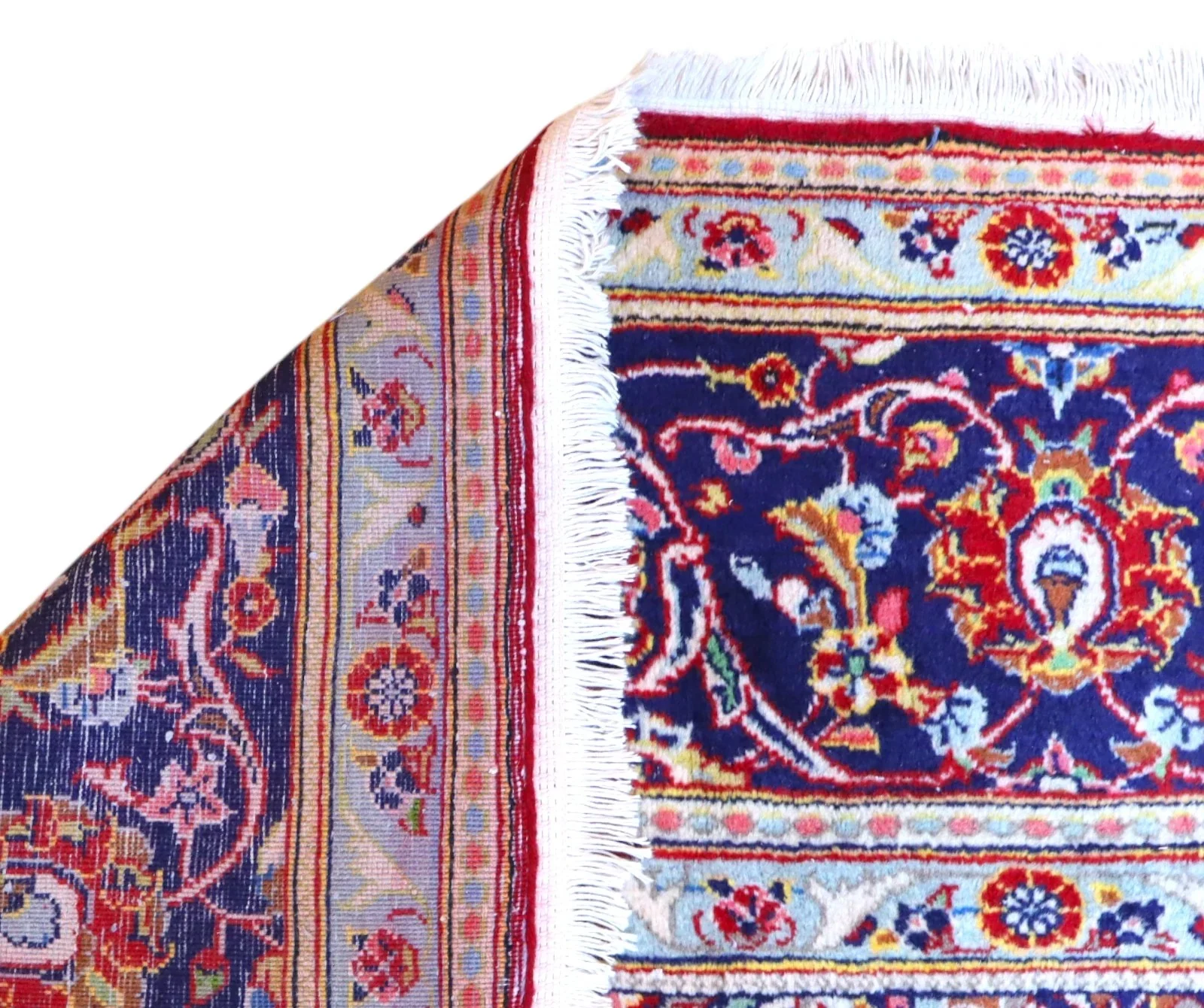 Kashan Persian Rug — hand-knotted, 238 × 247 cm, Wool